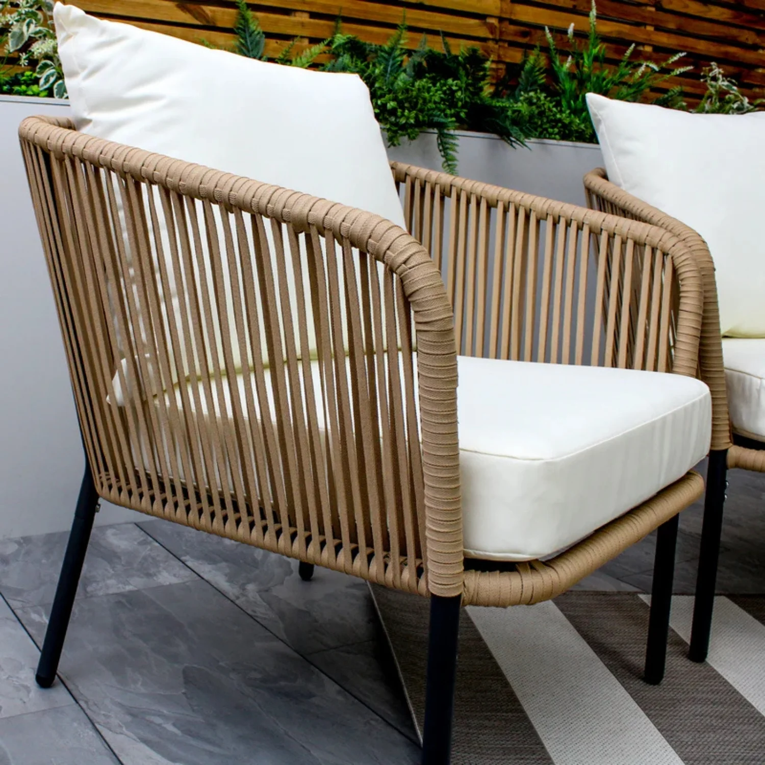5-Seater Outdoor All-Weather Rope Sofa Set - Image 8