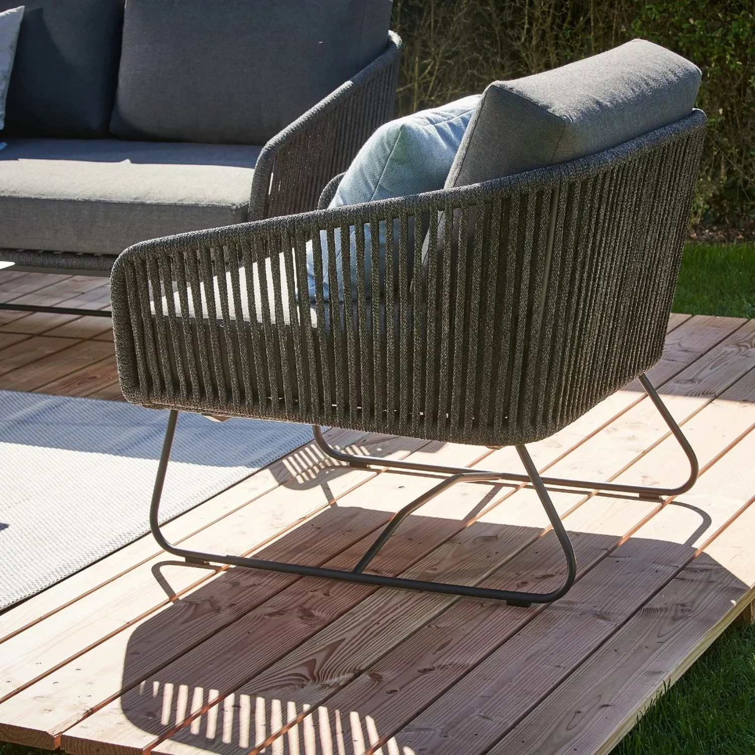 4 Piece Outdoor All-Weather Rope Sofa Set - Image 13