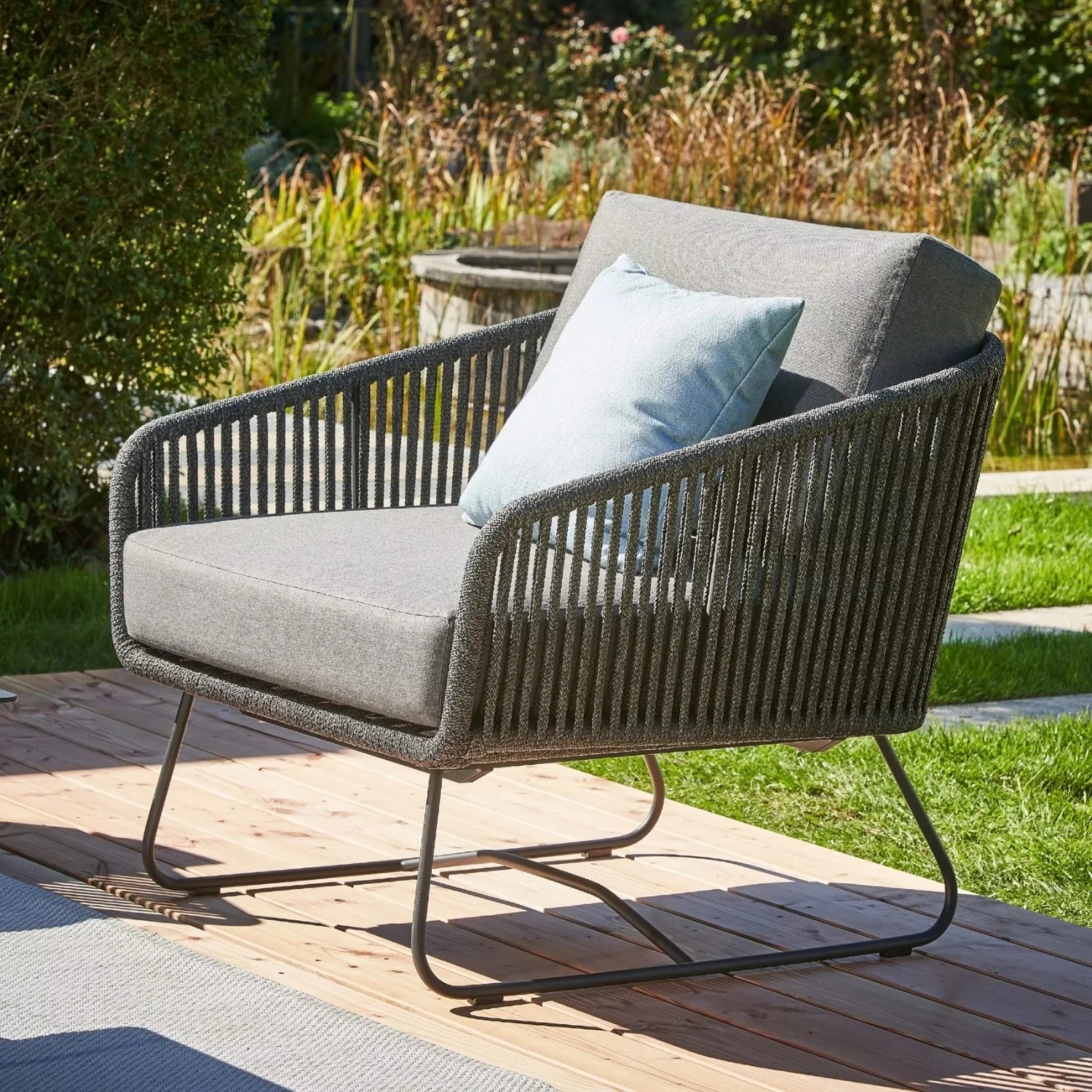4 Piece Outdoor All-Weather Rope Sofa Set - Image 8