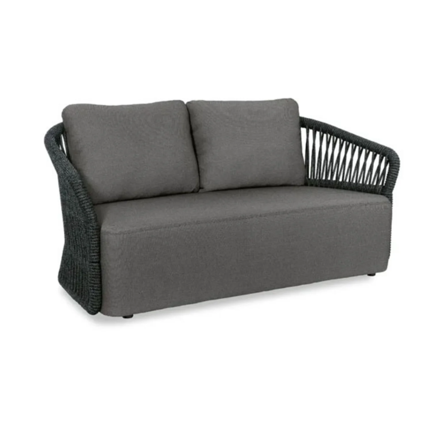 4-Piece Outdoor Braid & Rope Sofa Set (Grey) - Image 9