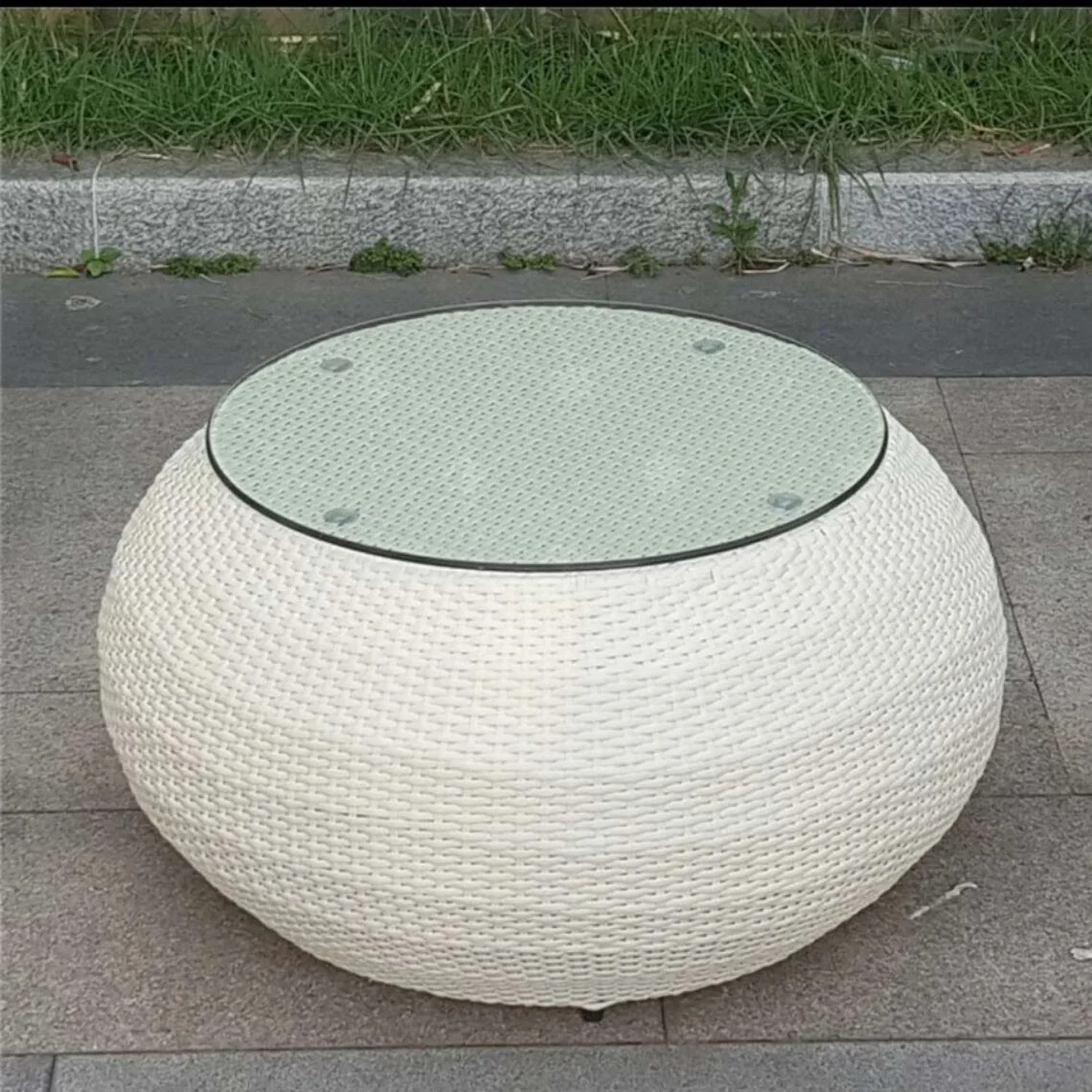 4-Piece Outdoor Rattan Wicker Patio Sofa Set - Image 9