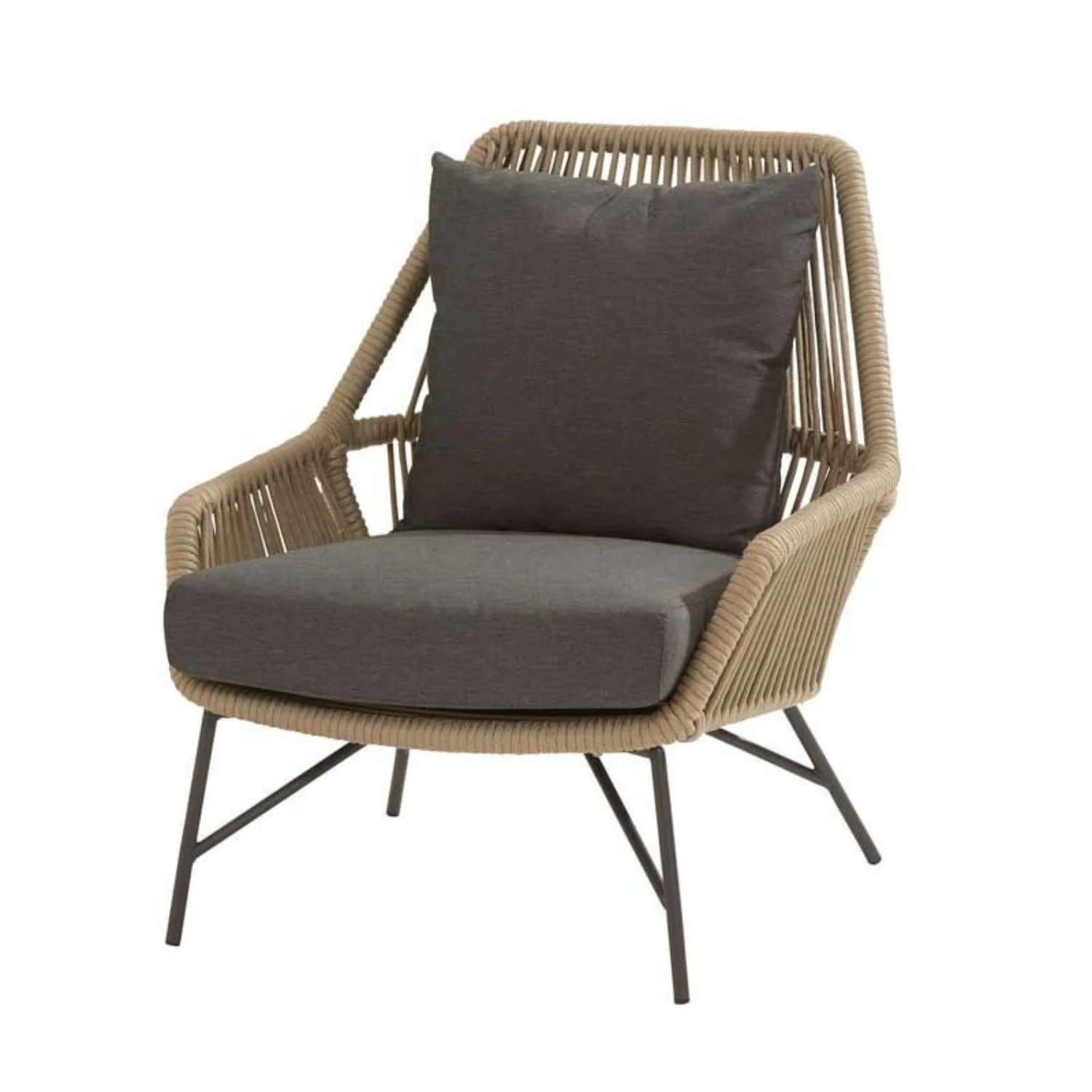 4-Piece Outdoor Rope Patio Conversation Loveseat Furniture - Image 11