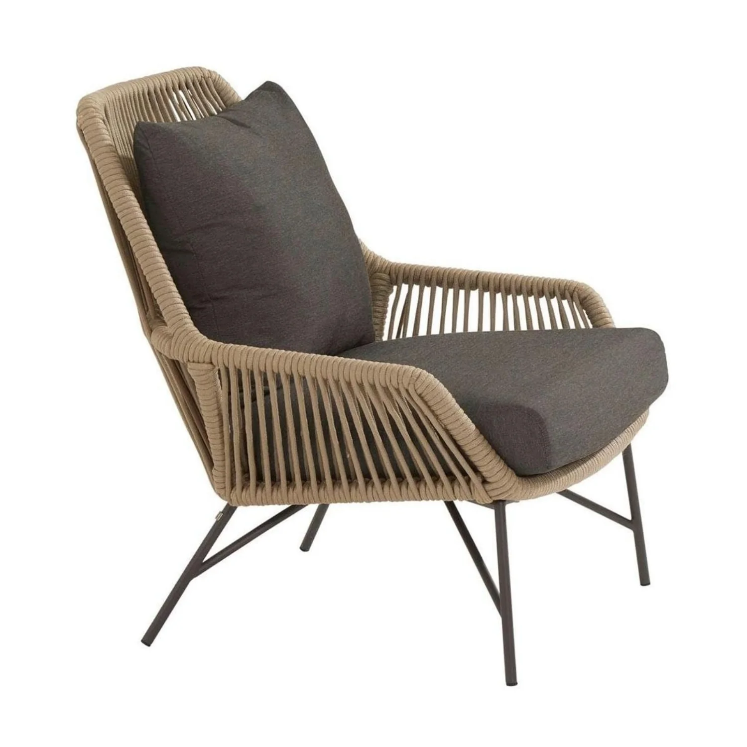 4-Piece Outdoor Rope Patio Conversation Loveseat Furniture - Image 9