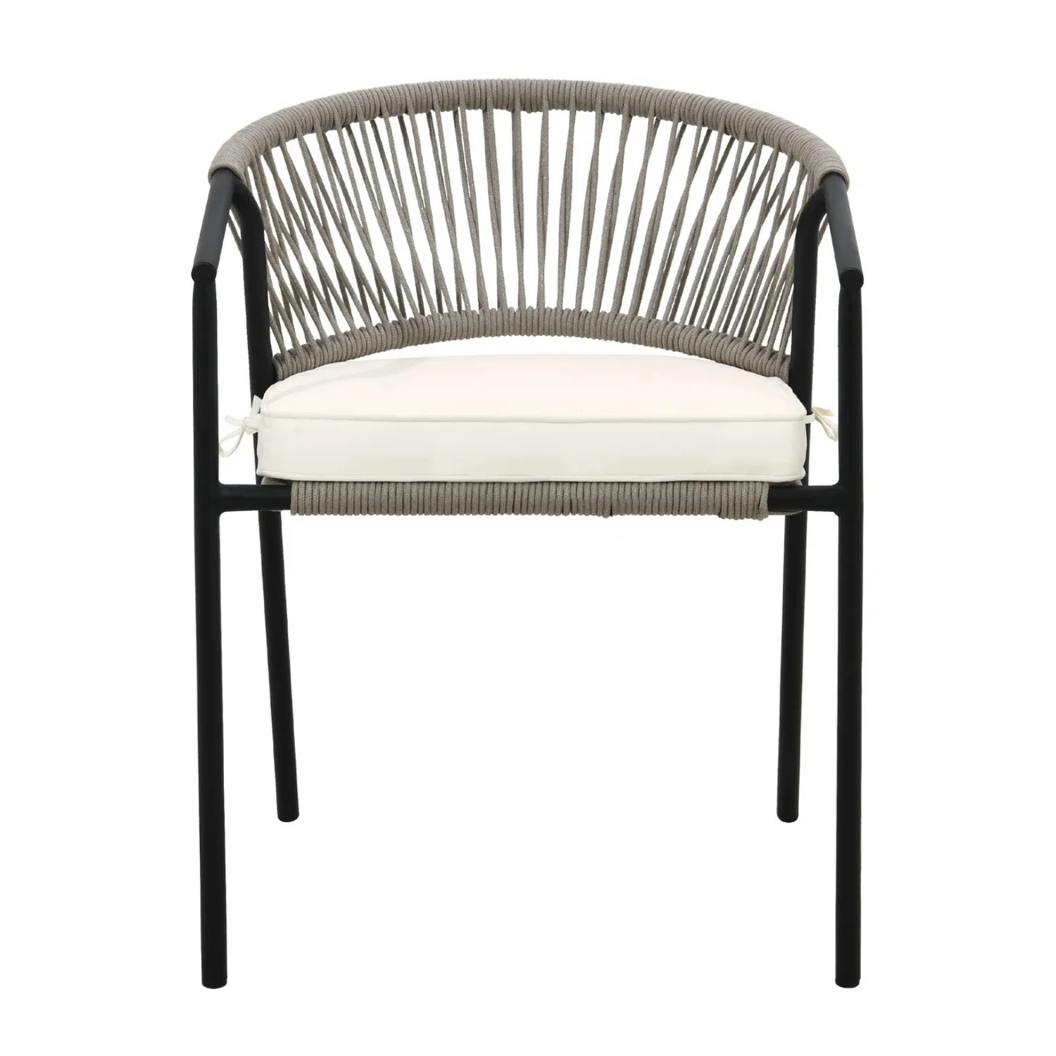 4-Piece Outdoor Rope Patio Dining Chairs - Image 3