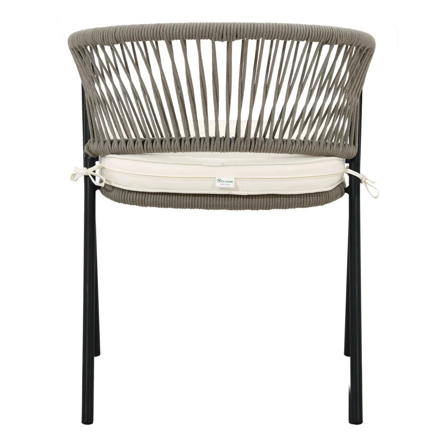 4-Piece Outdoor Rope Patio Dining Chairs - Image 9