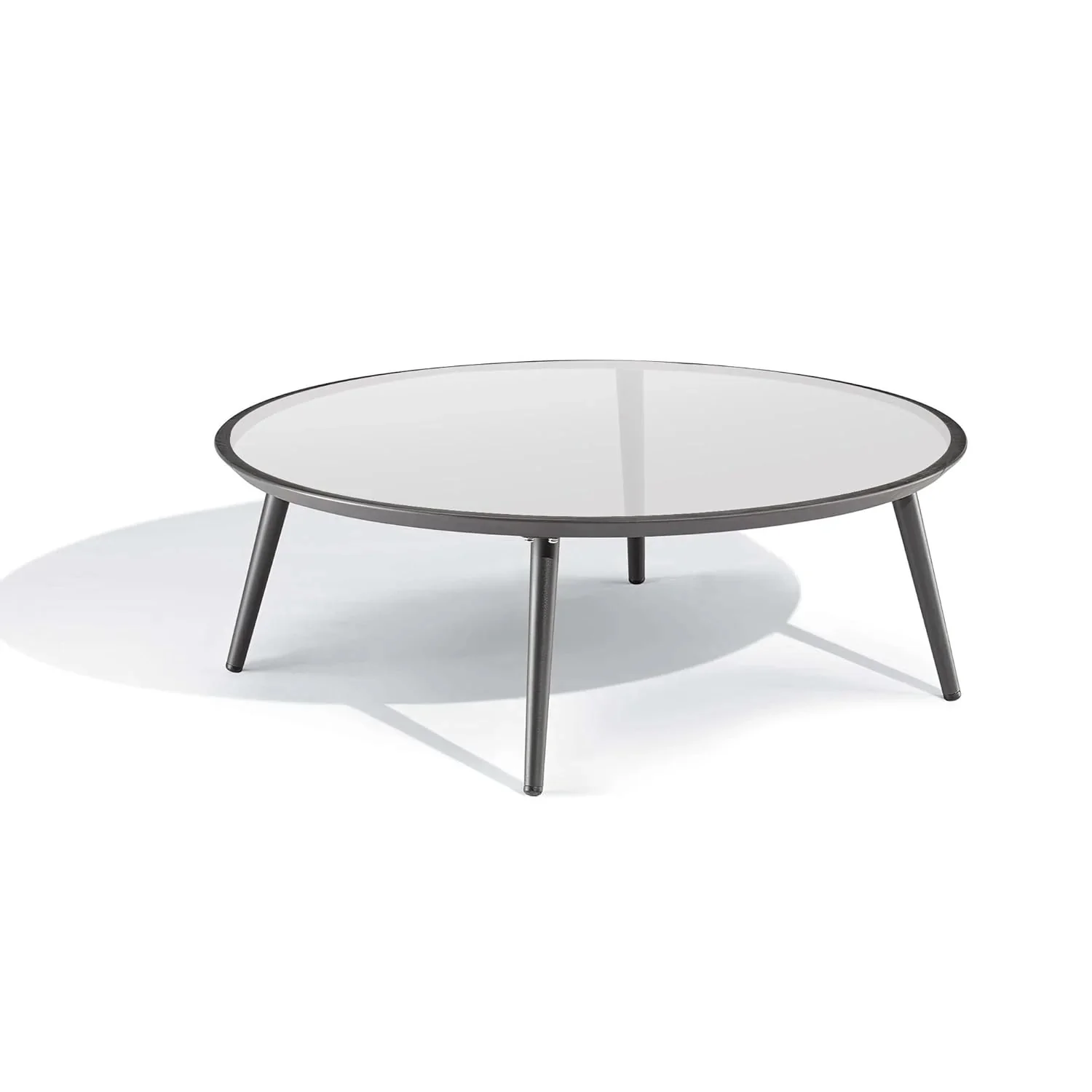 4-Piece Outdoor Rope Patio Furniture Set with Glass Top Table (Grey & Orange) - Image 11