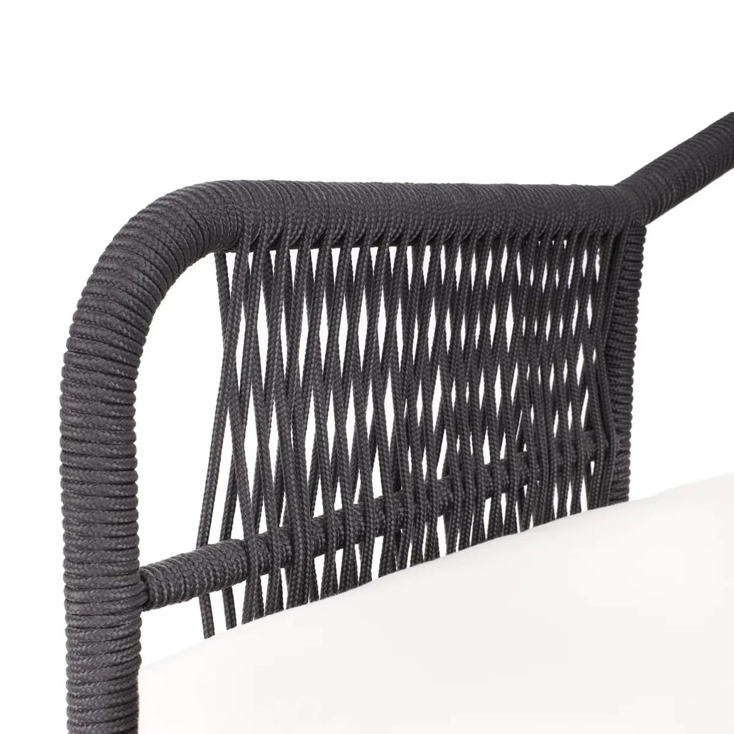 4-Piece Outdoor Rope Patio Furniture Set with Wood-Top Table - Image 11