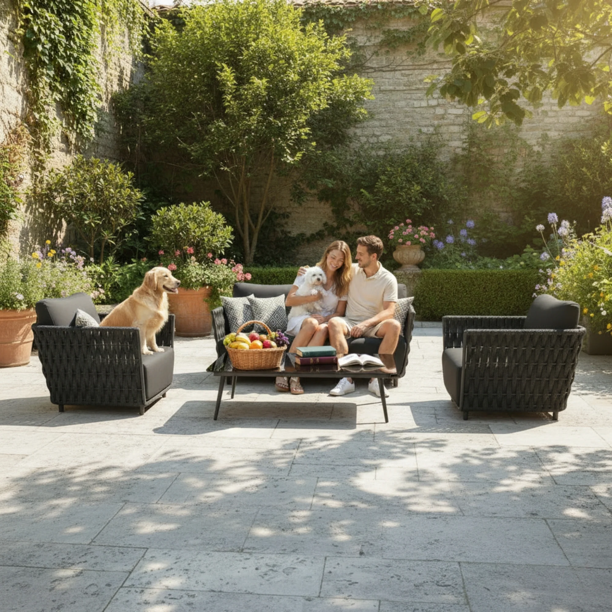 4-Piece Outdoor Rope Sofa Set - Image 11