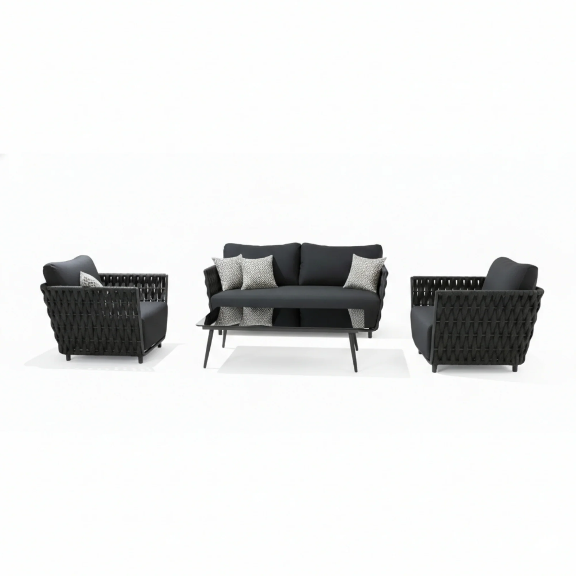 4-Piece Outdoor Rope Sofa Set - Image 15