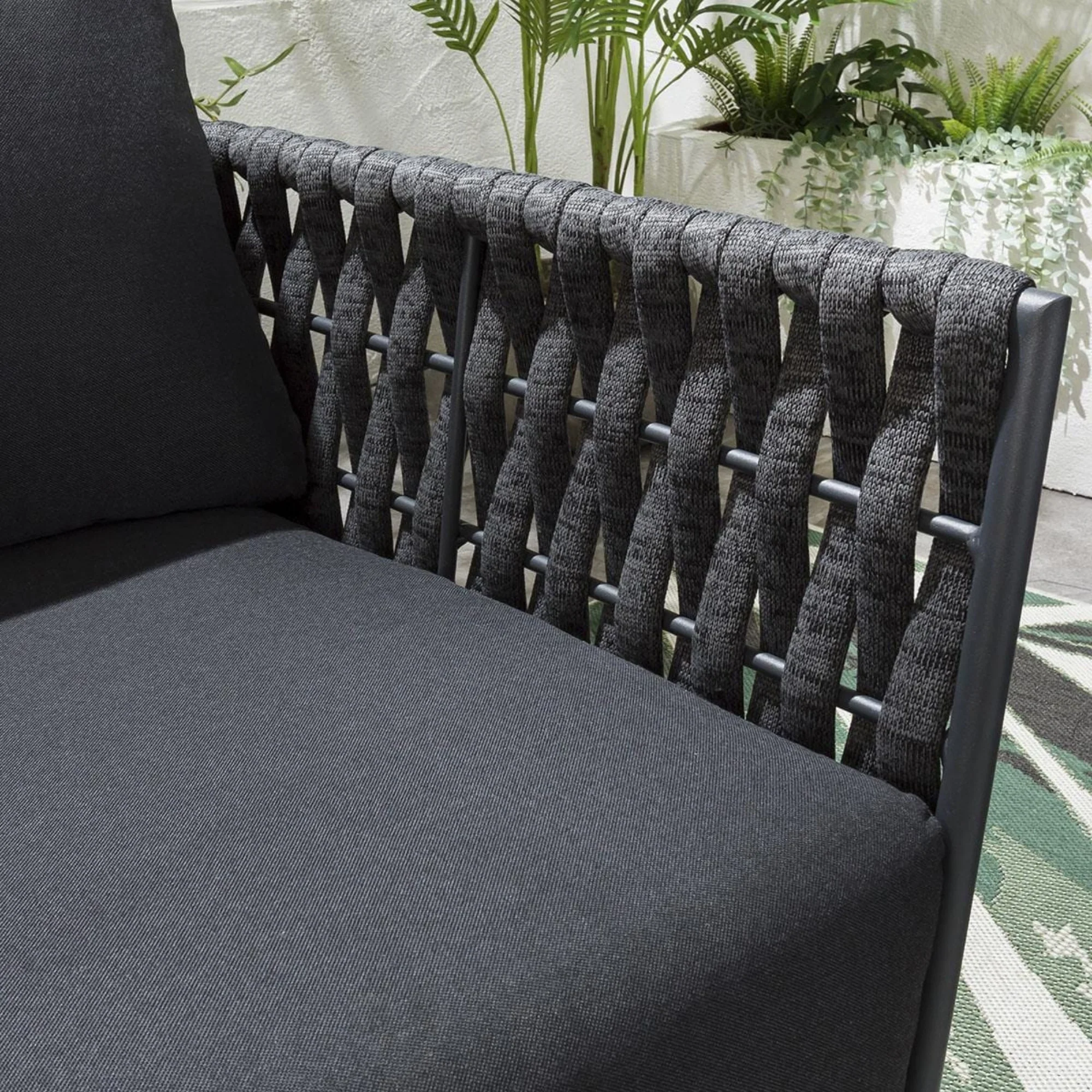 4-Piece Outdoor Rope Sofa Set - Image 4
