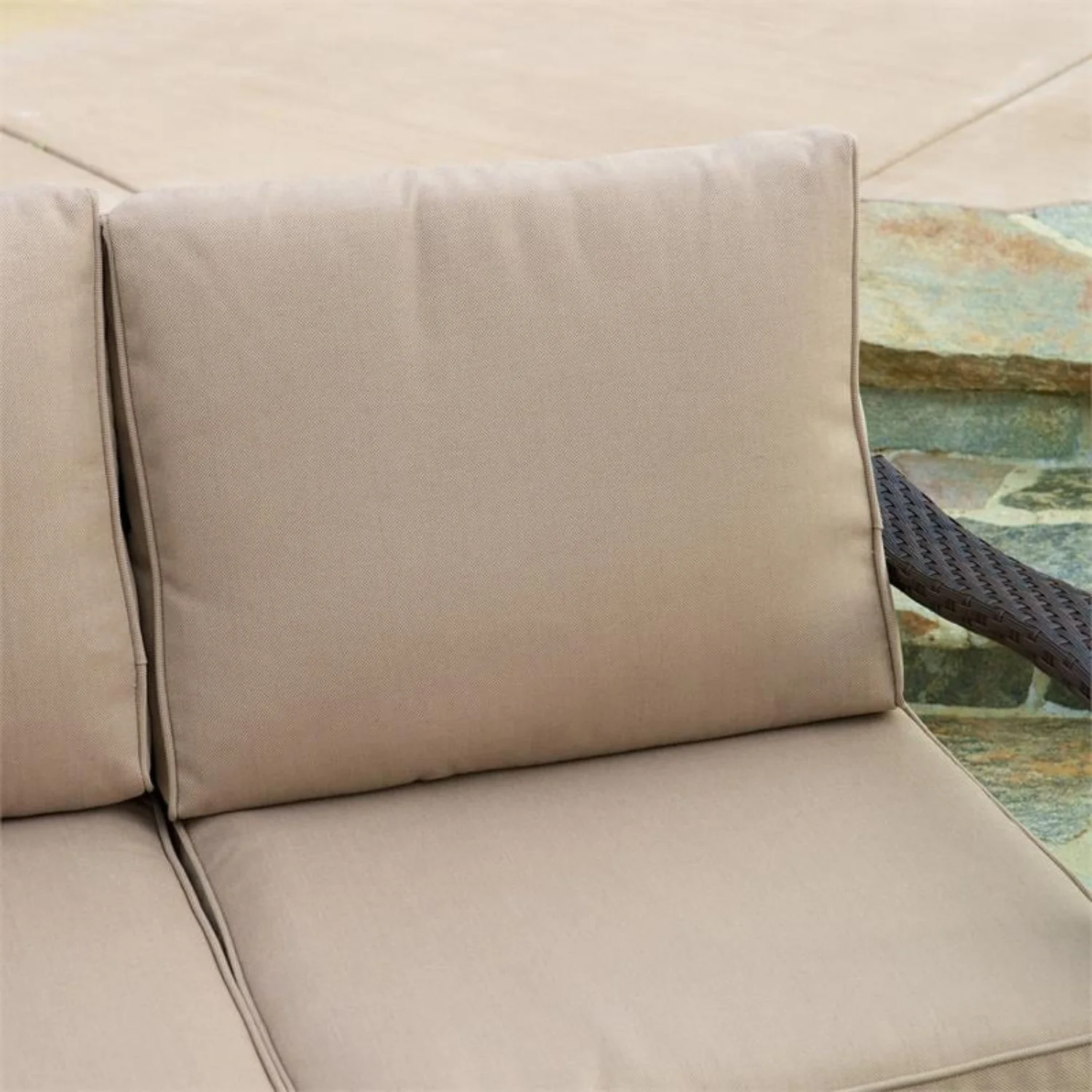 4 Pieces Patio Furniture Set, Outdoor Sectional Sofa - Image 11