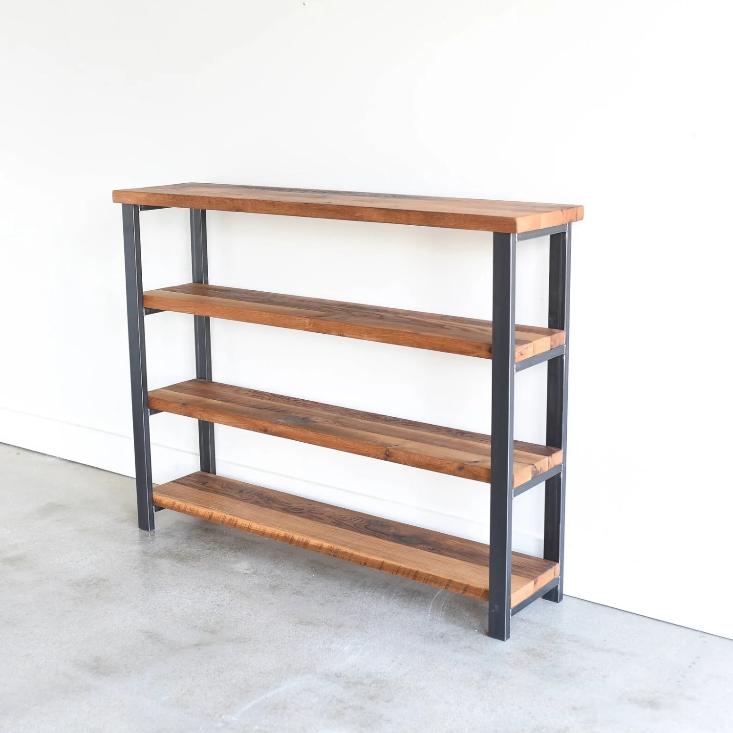 4-Tier Sheesham Wood Top Book Shelf - Image 6