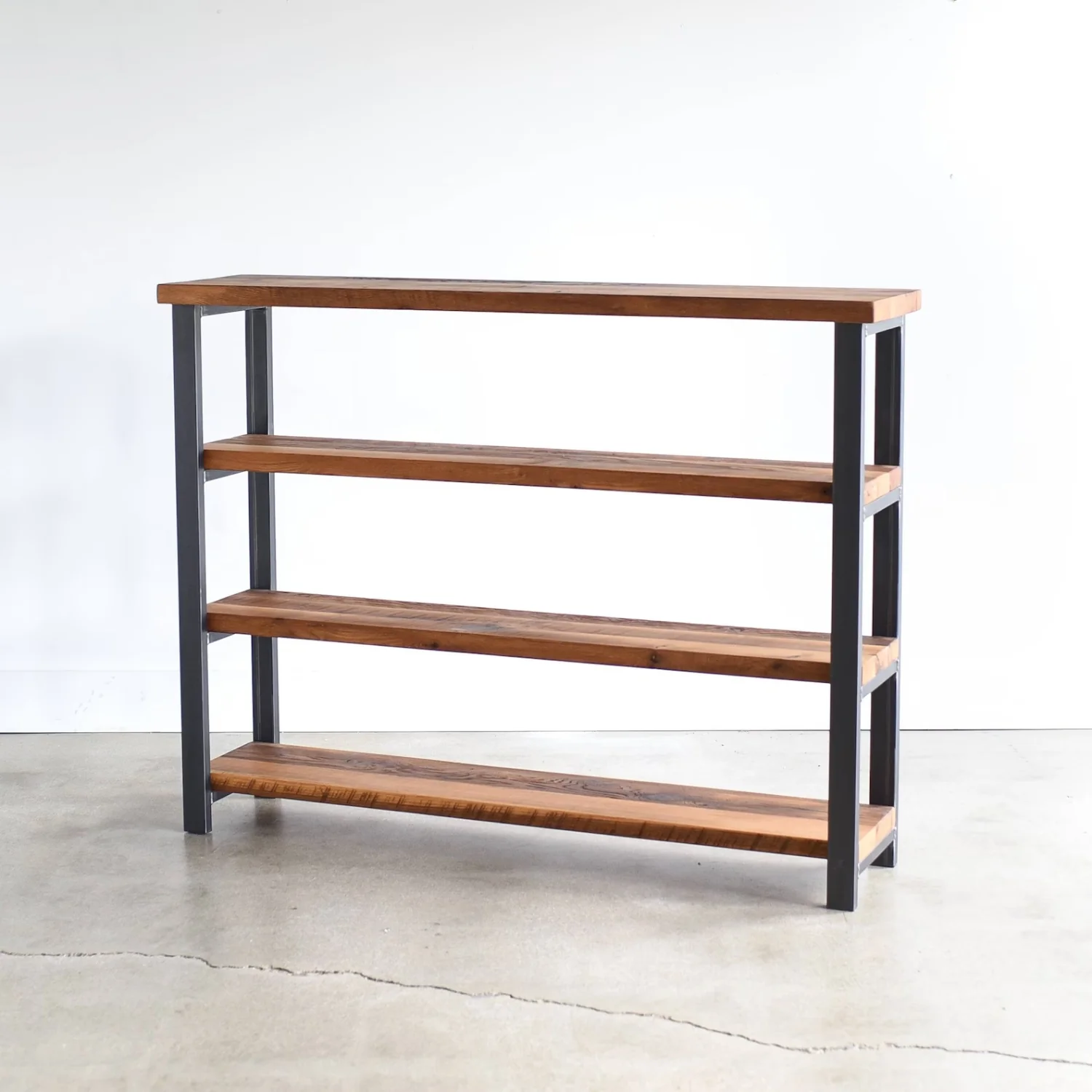 4-Tier Sheesham Wood Top Book Shelf - Image 8