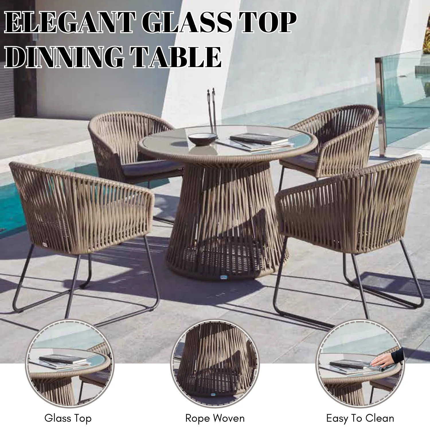 5-Piece Outdoor Patio Dining Set - Image 8