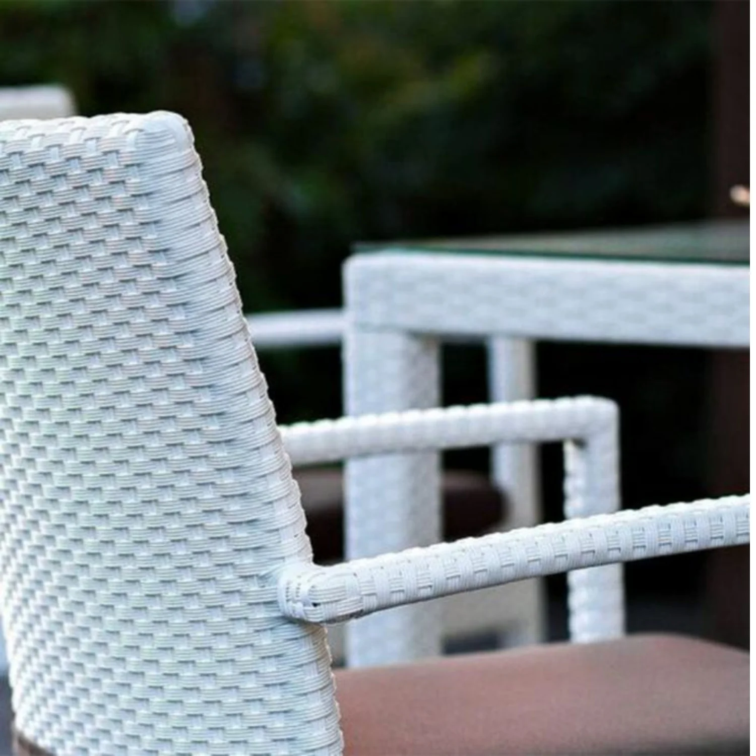 5-Piece Outdoor Patio Dining Set With Rattan Chairs & Glass-Top Table - Image 3