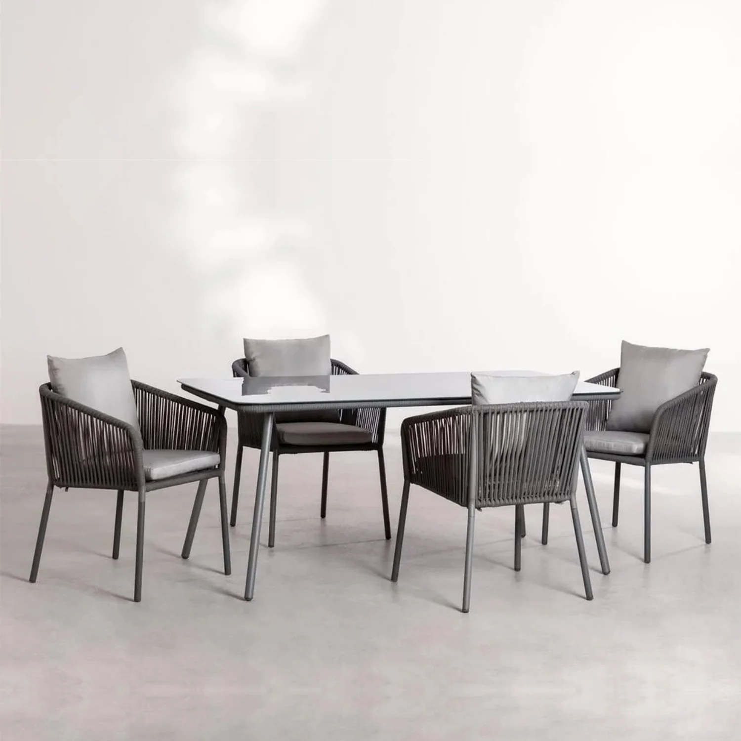 Outdoor Rope 5-Piece Patio Dining Set