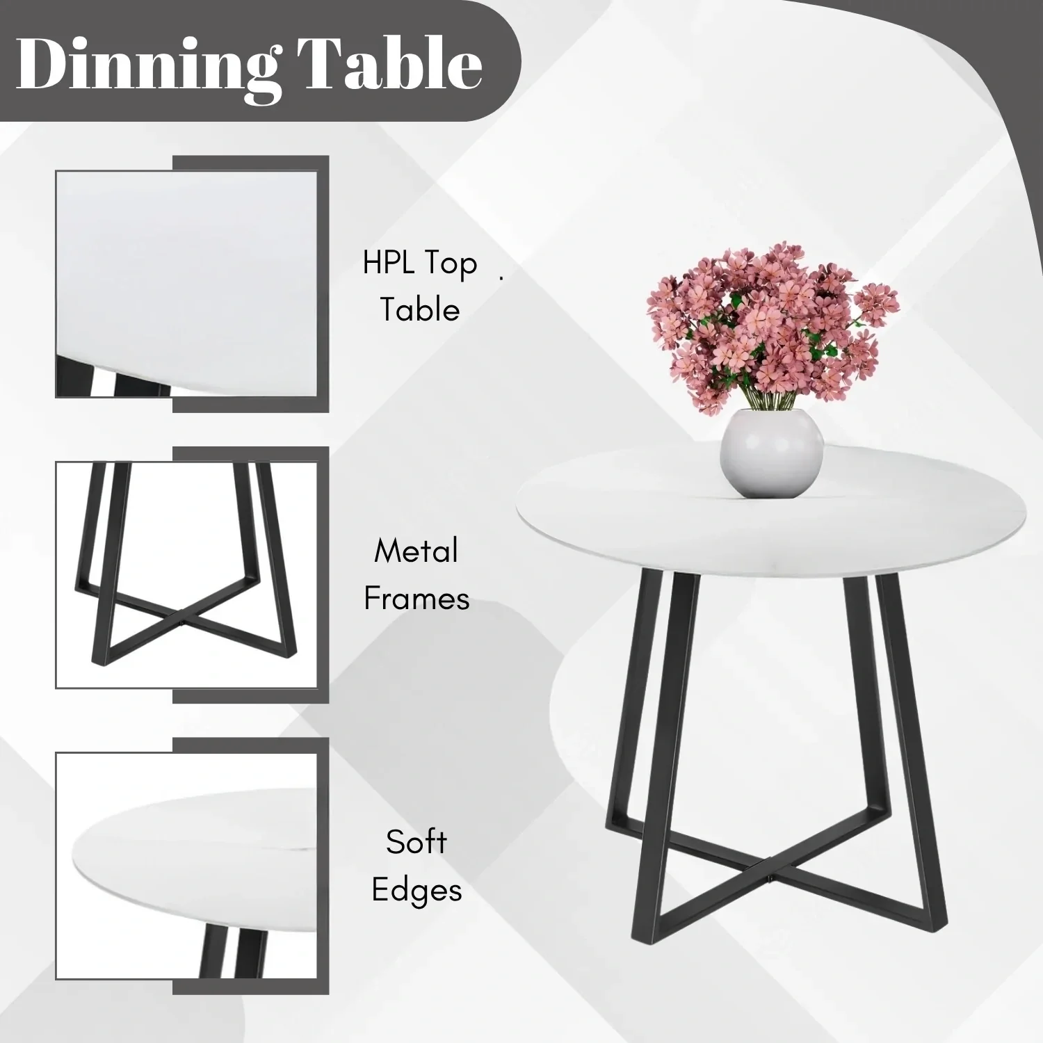 5-Piece Outdoor Patio Dining Set with Rope Chairs & Dining Table - Image 5