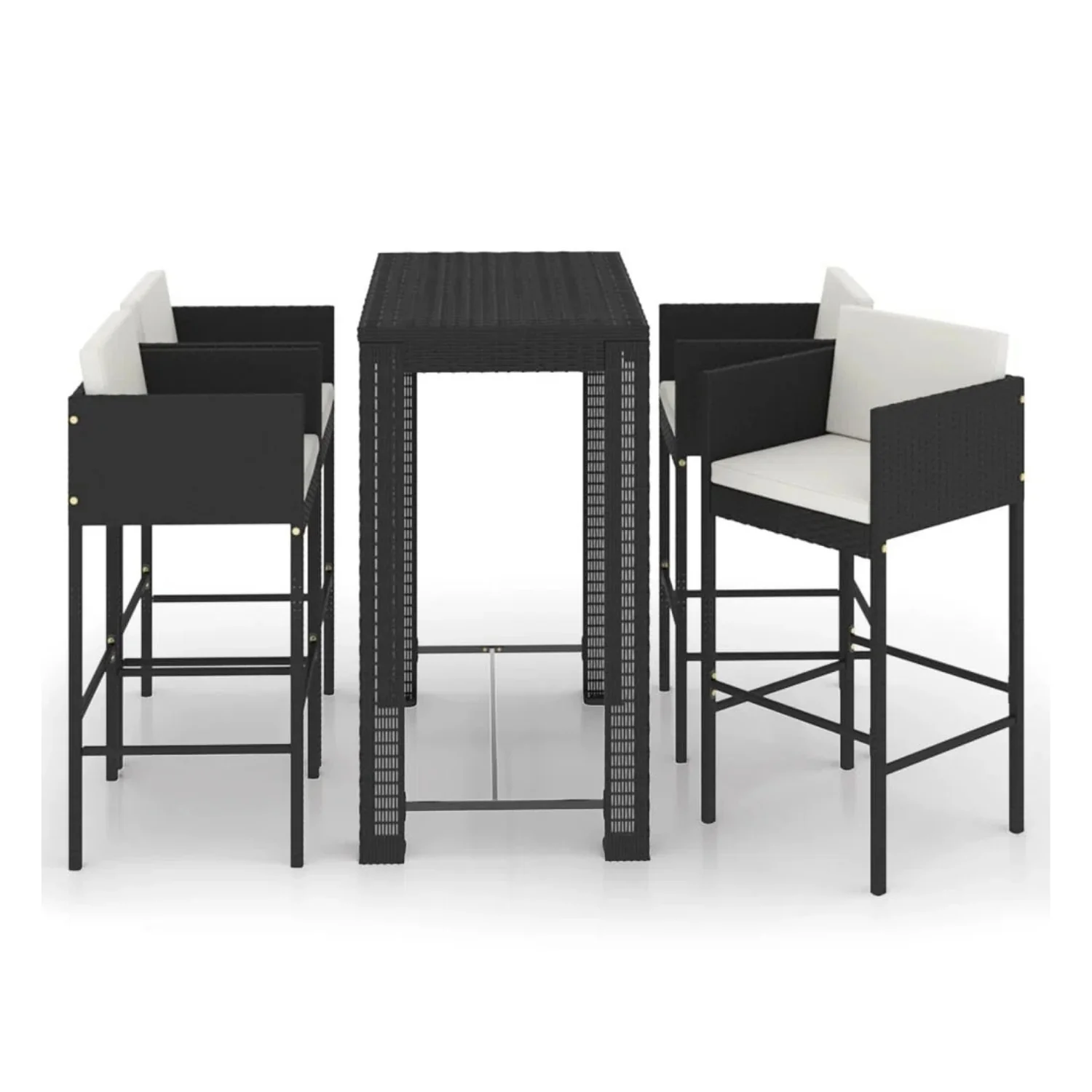 5-Piece Outdoor Rattan Wicker Bar Set - Image 4