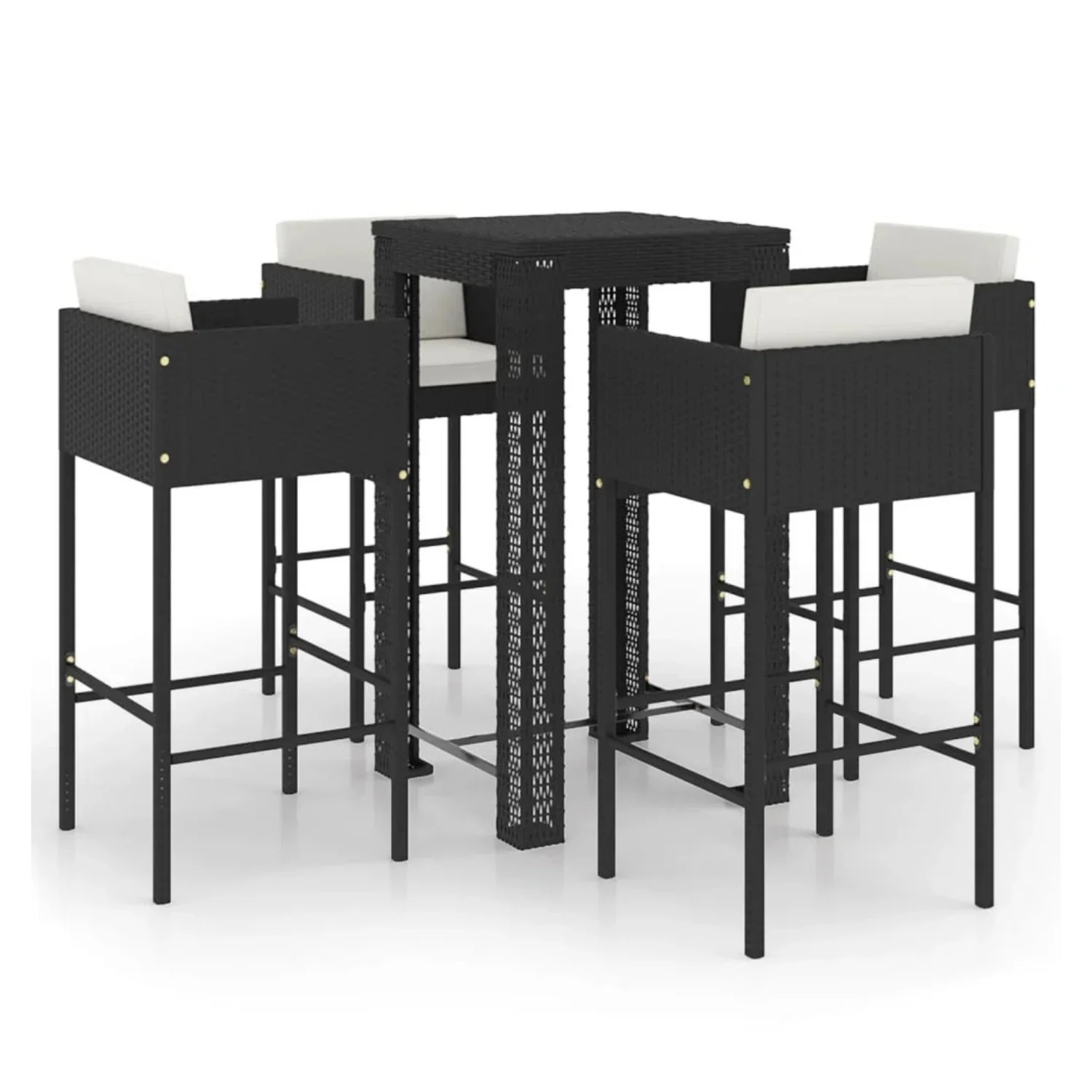 5-Piece Outdoor Rattan Wicker Bar Set - Image 9