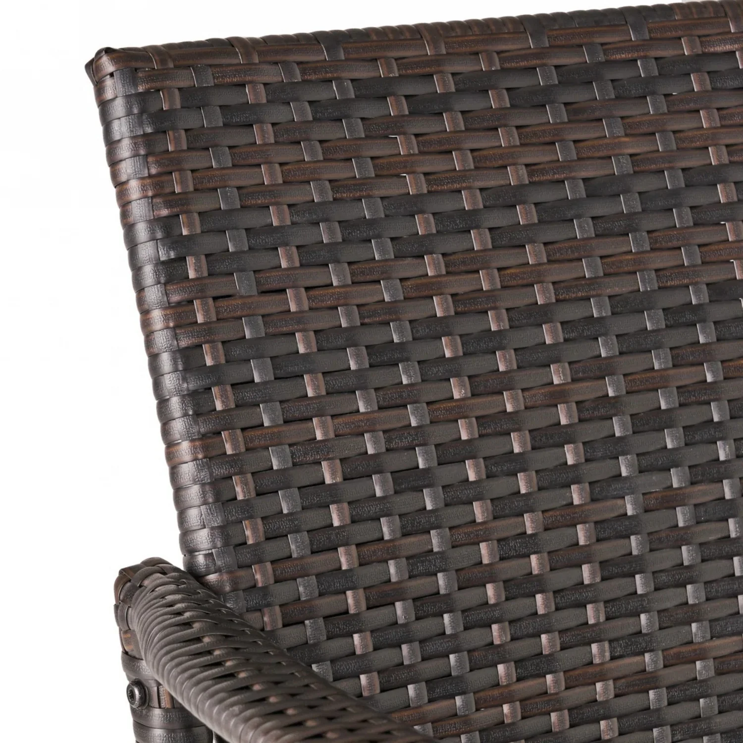 5-Piece Outdoor Rattan Wicker Bar Set with Wicker Top Table - Image 3
