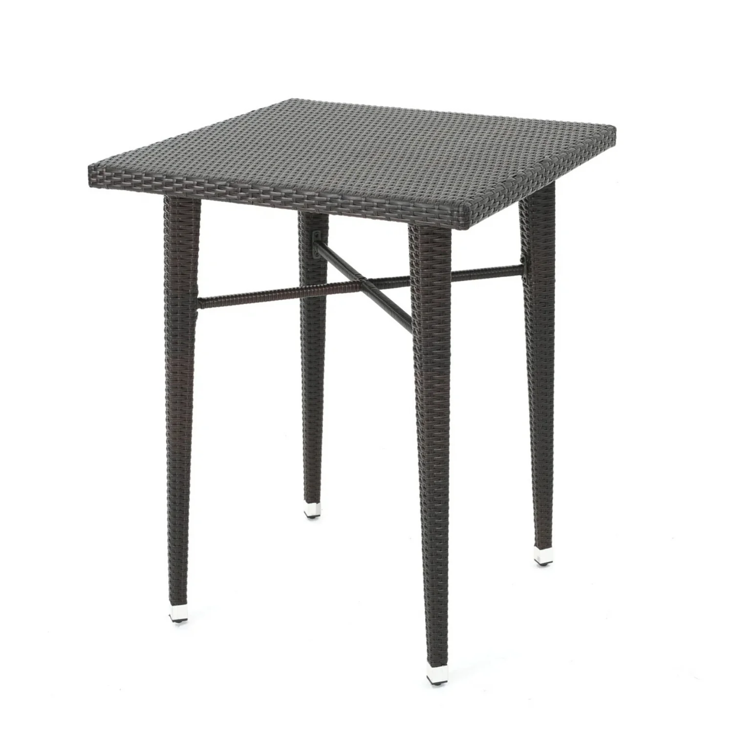 5-Piece Outdoor Rattan Wicker Bar Set with Wicker Top Table - Image 9