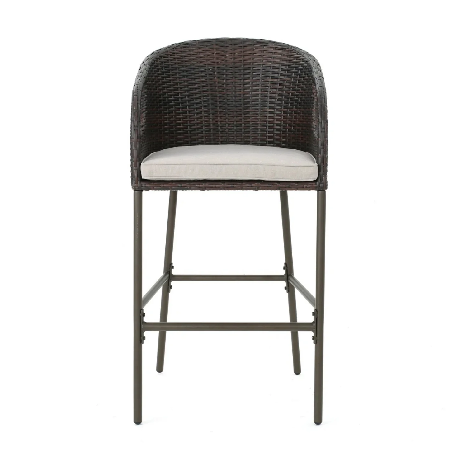 5 Piece Outdoor Wicker Bar Set with High Top Table - Image 9