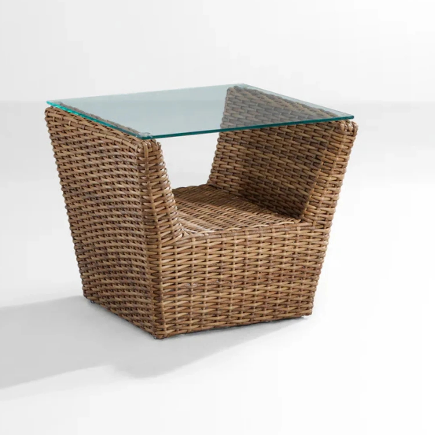 5-Piece Outdoor Wicker Sofa Set With 2-Tier Glass Top Tables - Image 13