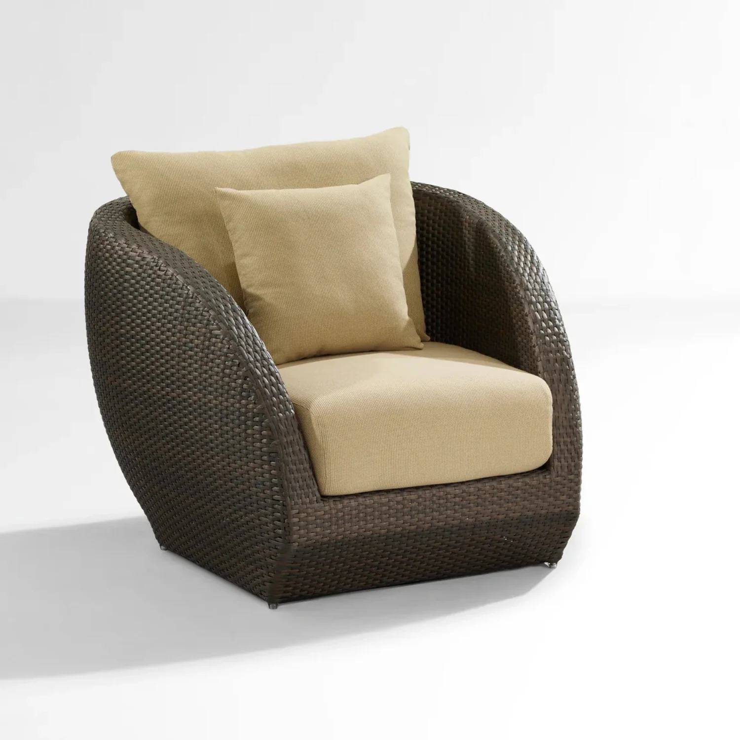 5-Piece Outdoor Wicker Sofa Set With Glass Top Tables - Image 4