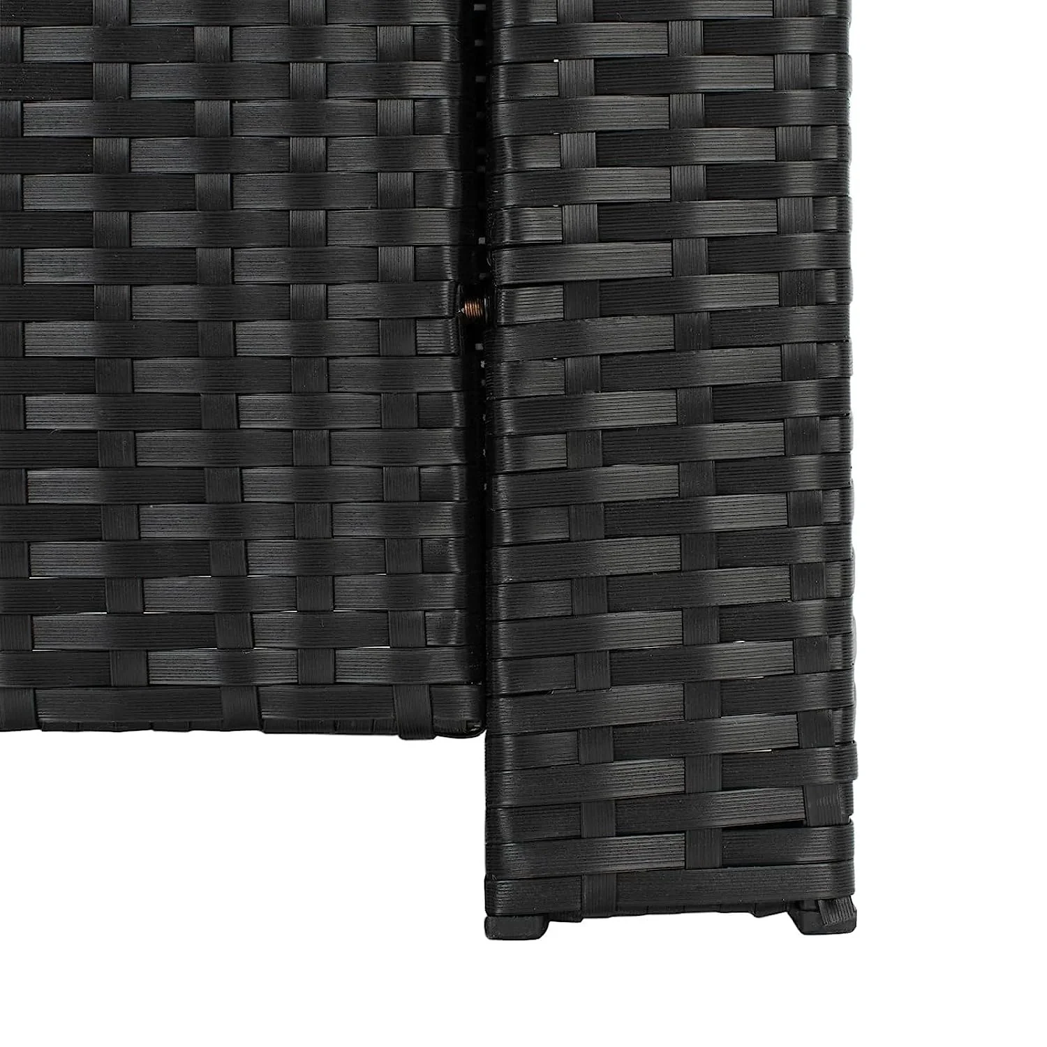 5-Piece Wicker Patio Conversation Set (Black/White) - Image 11