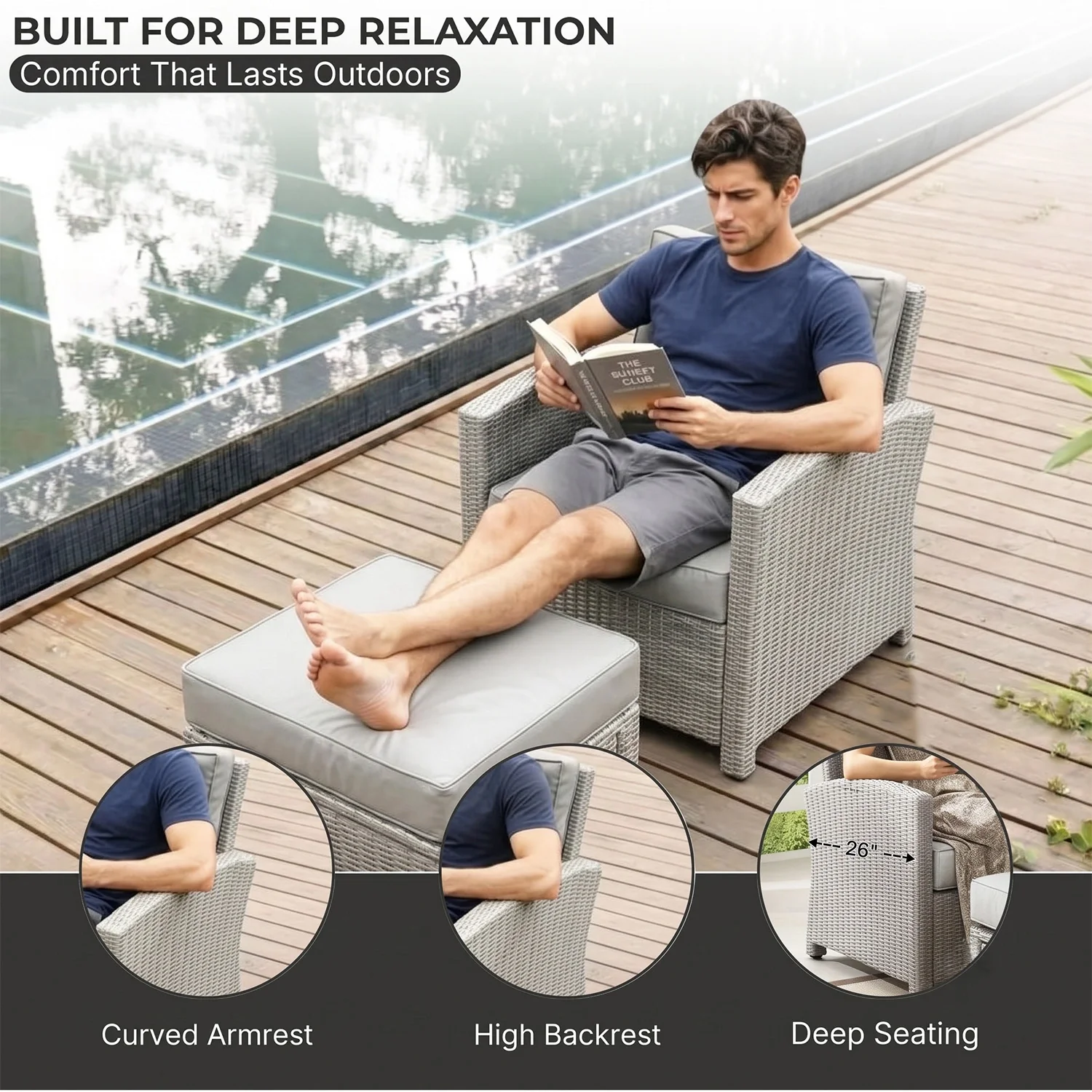 5 Pieces Patio Furniture Set - Image 5