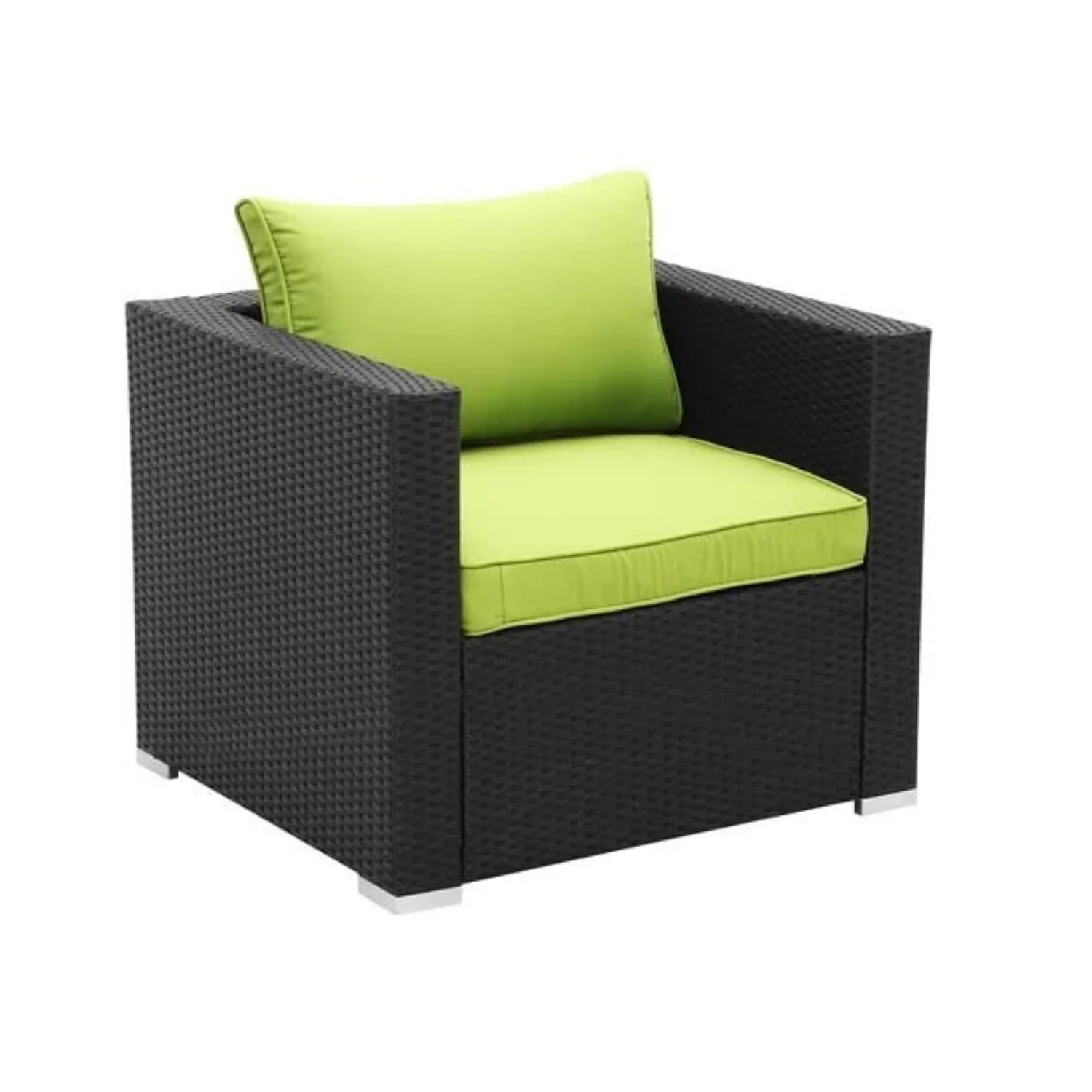 6-Piece Outdoor Conversation Set (Black & Green) - Image 4