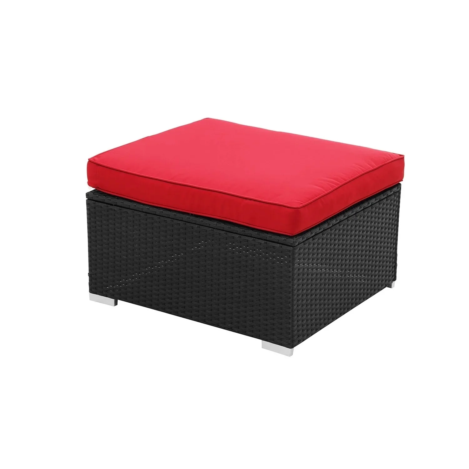 6-Piece Outdoor Conversation Set (Black & Red) - Image 11