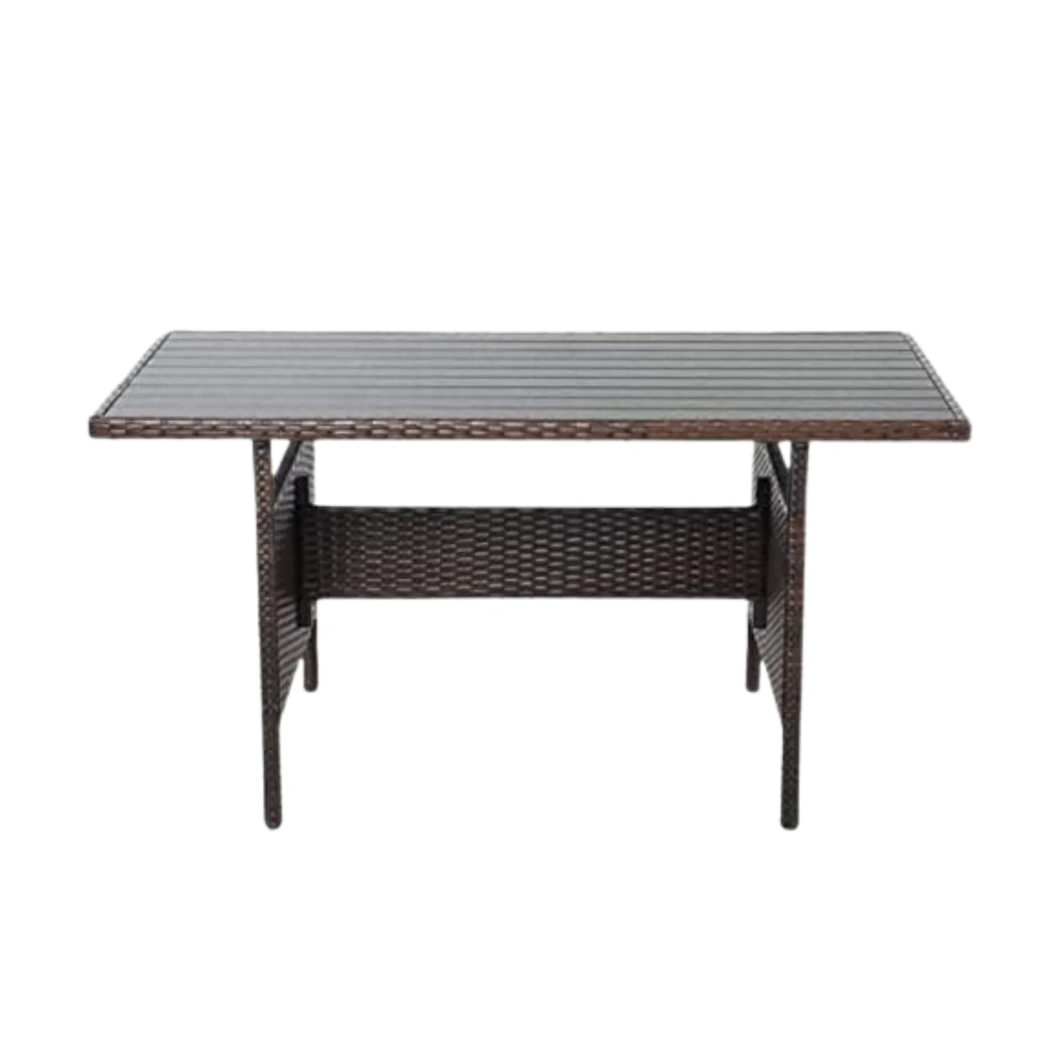 6-Pieces L-Shape Patio Rattan Dining Set - Image 12