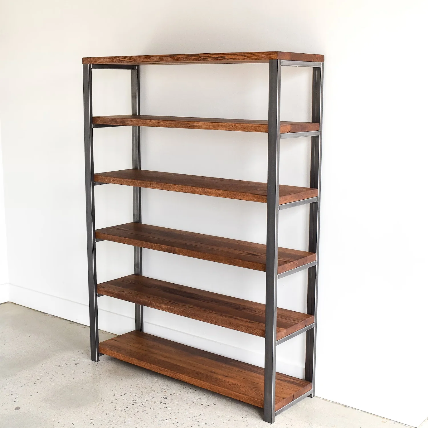 6-Tier Sheesham Wood Top Book Shelf - Image 4