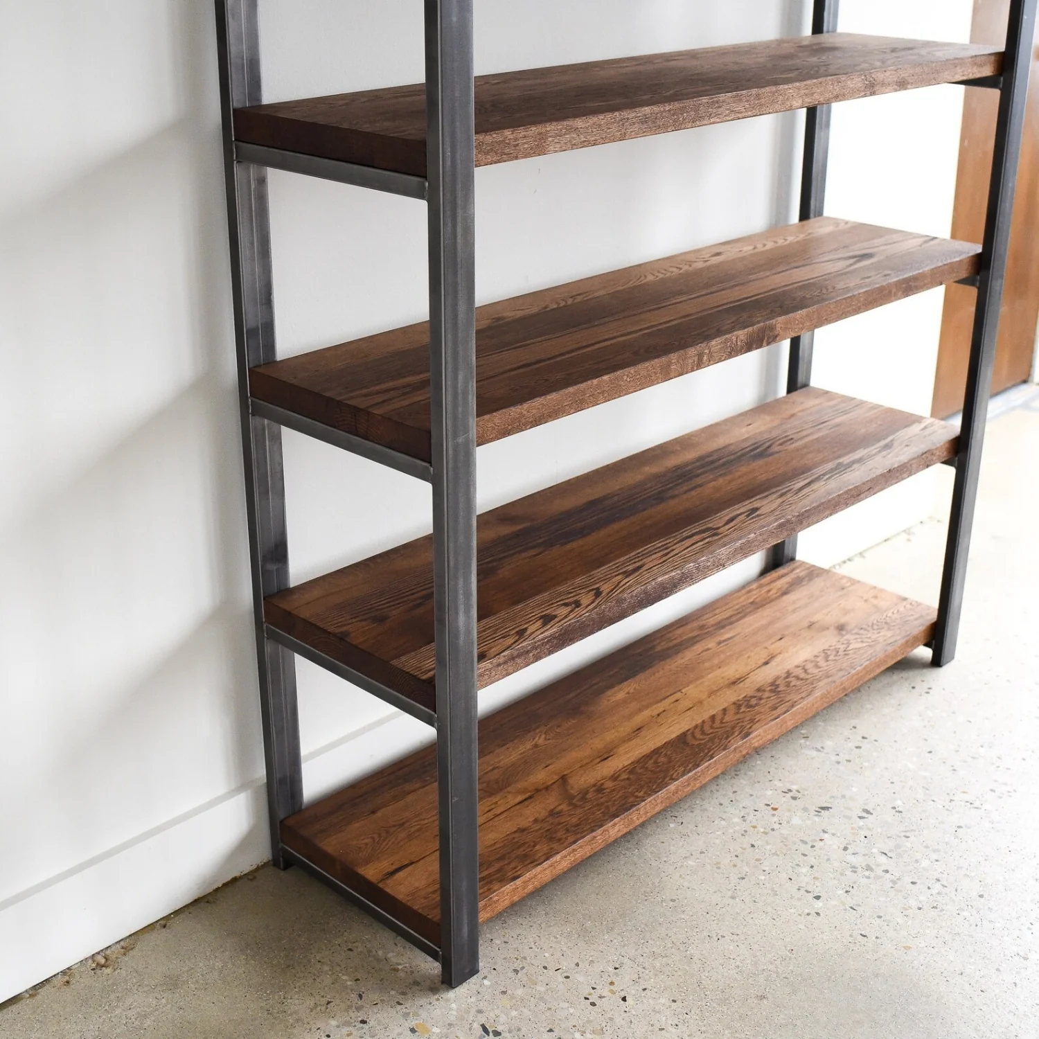 6-Tier Sheesham Wood Top Book Shelf - Image 6