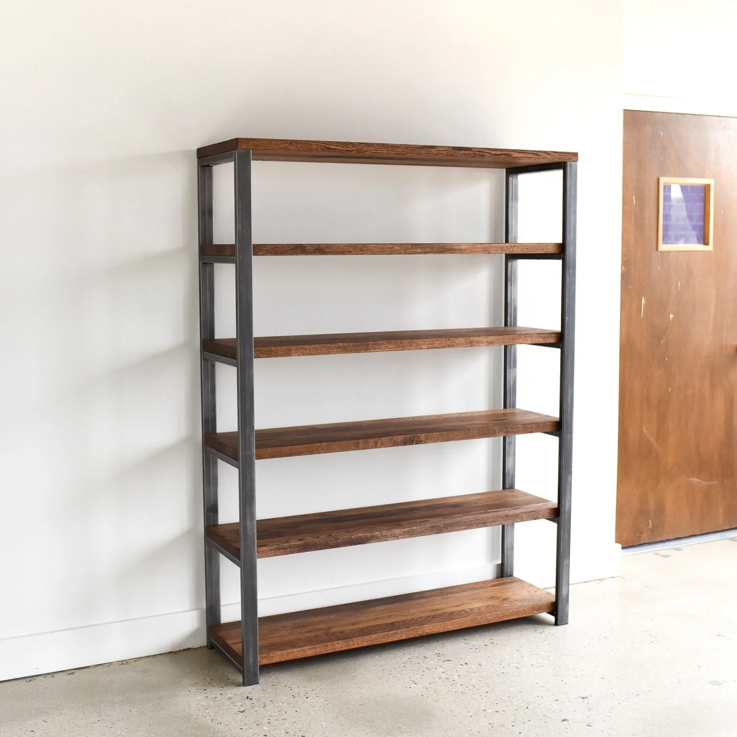 6-Tier Sheesham Wood Top Book Shelf - Image 8