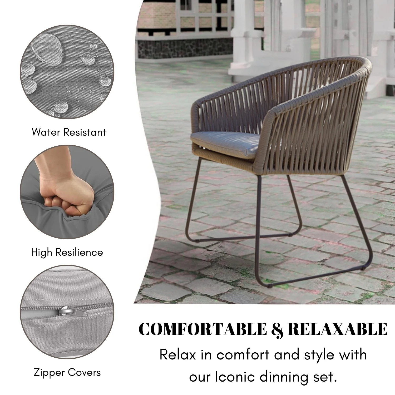7-Piece Outdoor Patio Dining Set - Image 7
