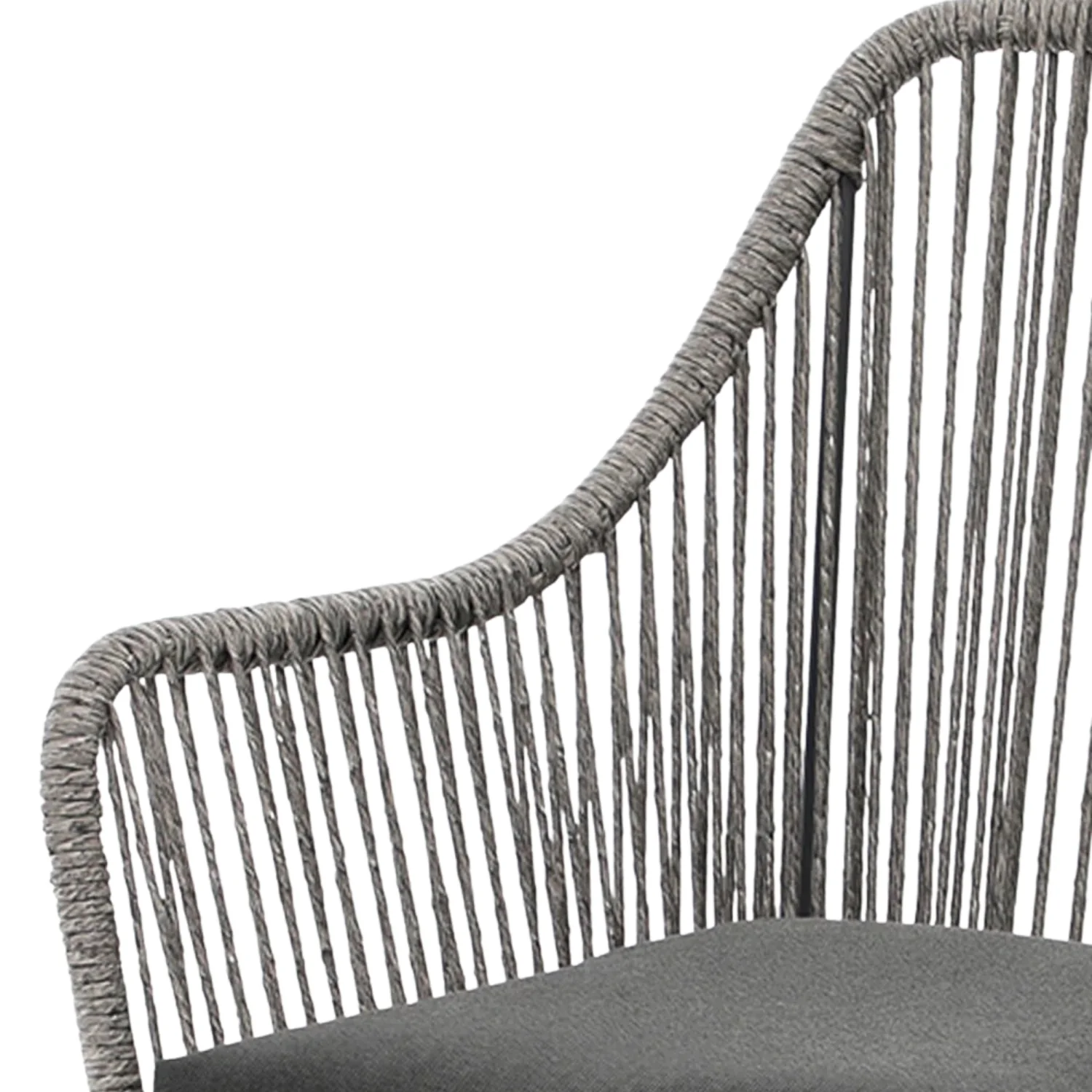 7-Piece Outdoor Patio Dining Set with Rope Chairs - Image 3