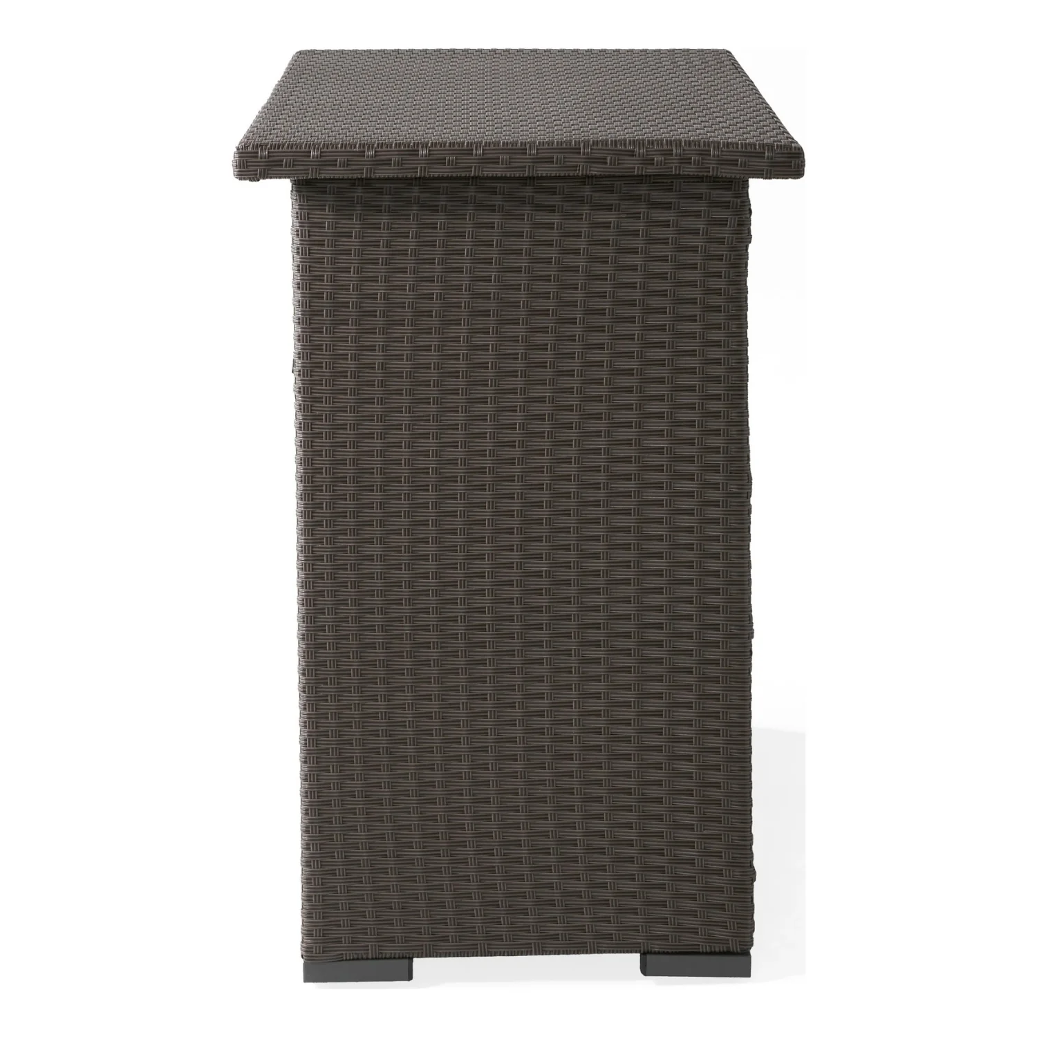 7-Piece Outdoor Rattan Wicker Bar Set with Wicker Top Table - Image 4