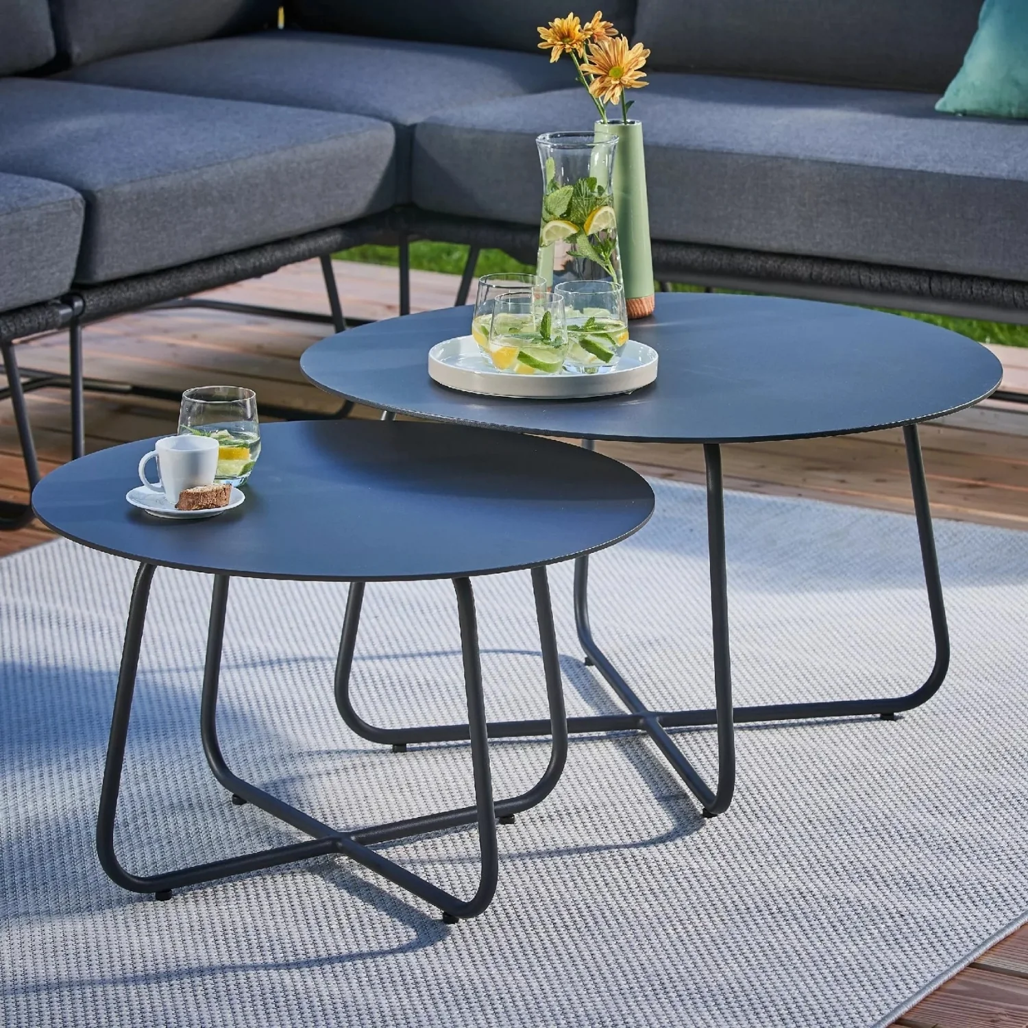6-Seater L-Shape Outdoor Rope Sofa Set - Image 10