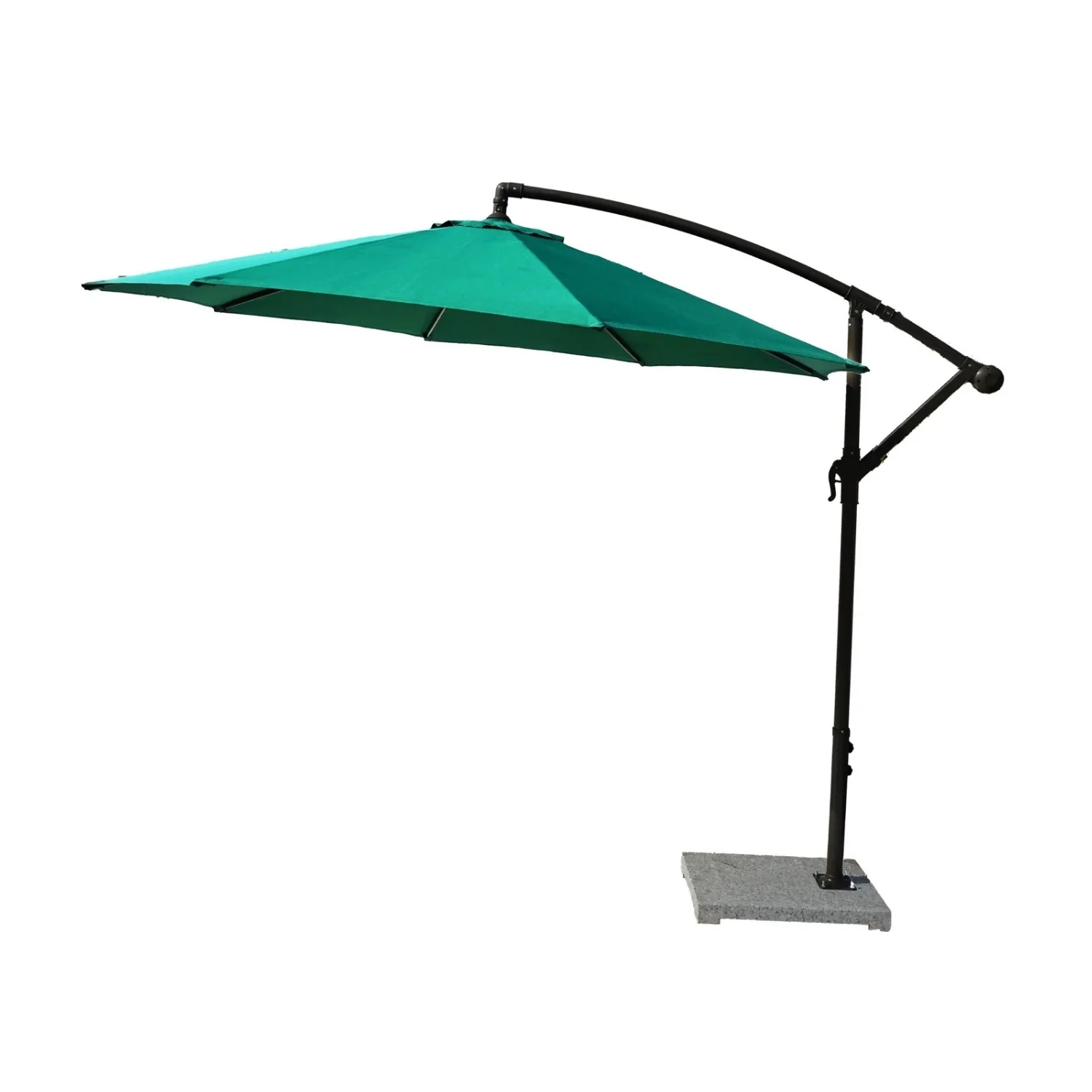 9 Ft Outdoor Offset Cantilever Patio Umbrella with Granite Base - Image 9