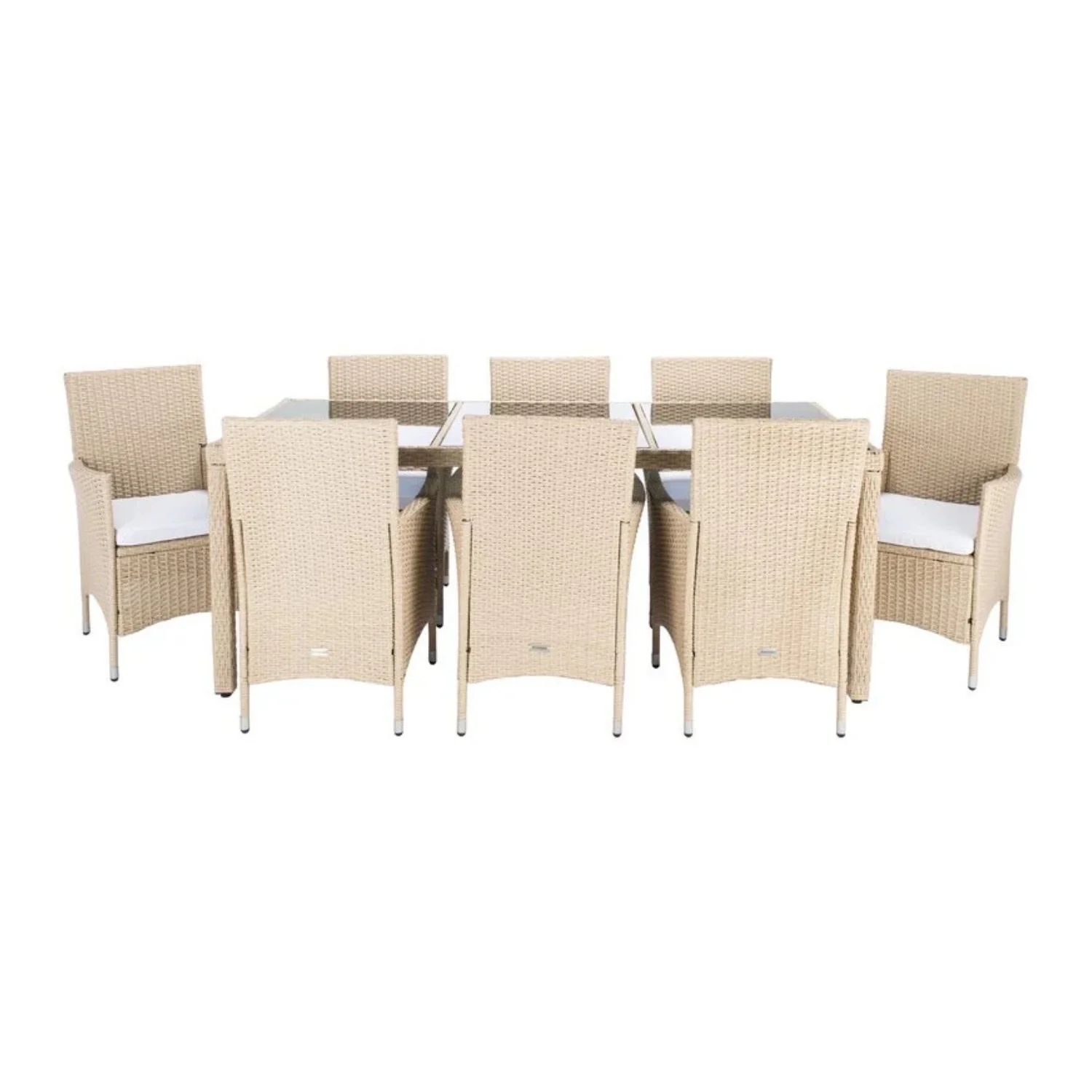 9-Piece Outdoor Rattan Wicker Dinning Table Set - Image 11