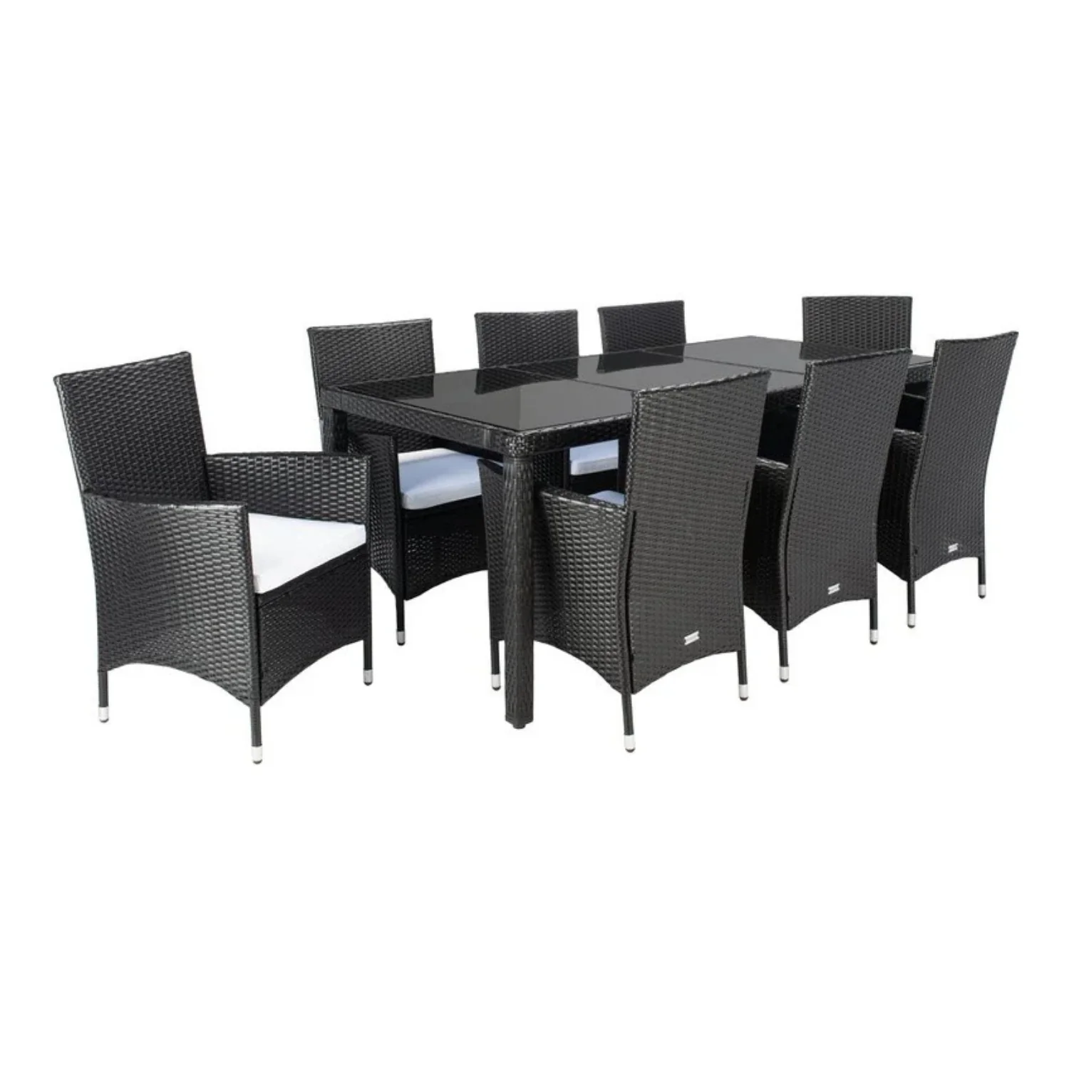 9-Piece Outdoor Rattan Wicker Dinning Table Set - Image 5