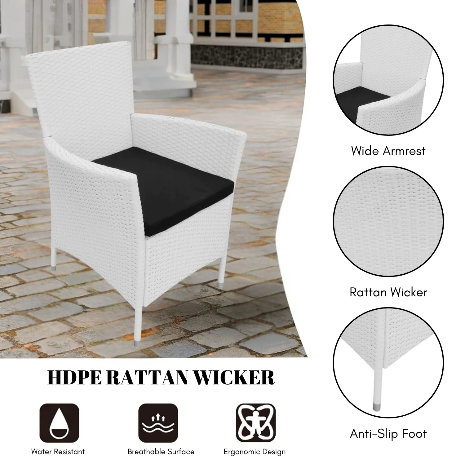 9-Piece Outdoor Rattan Wicker Dinning Table Set - Image 5