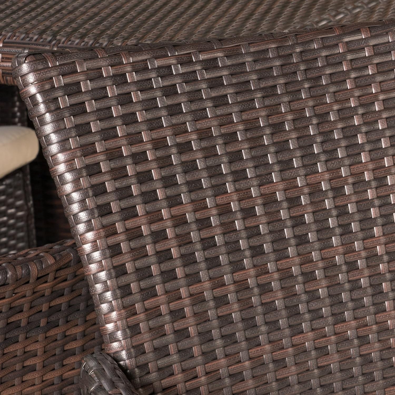 9-Piece Outdoor Rattan Wicker Square Dining Set - Image 8