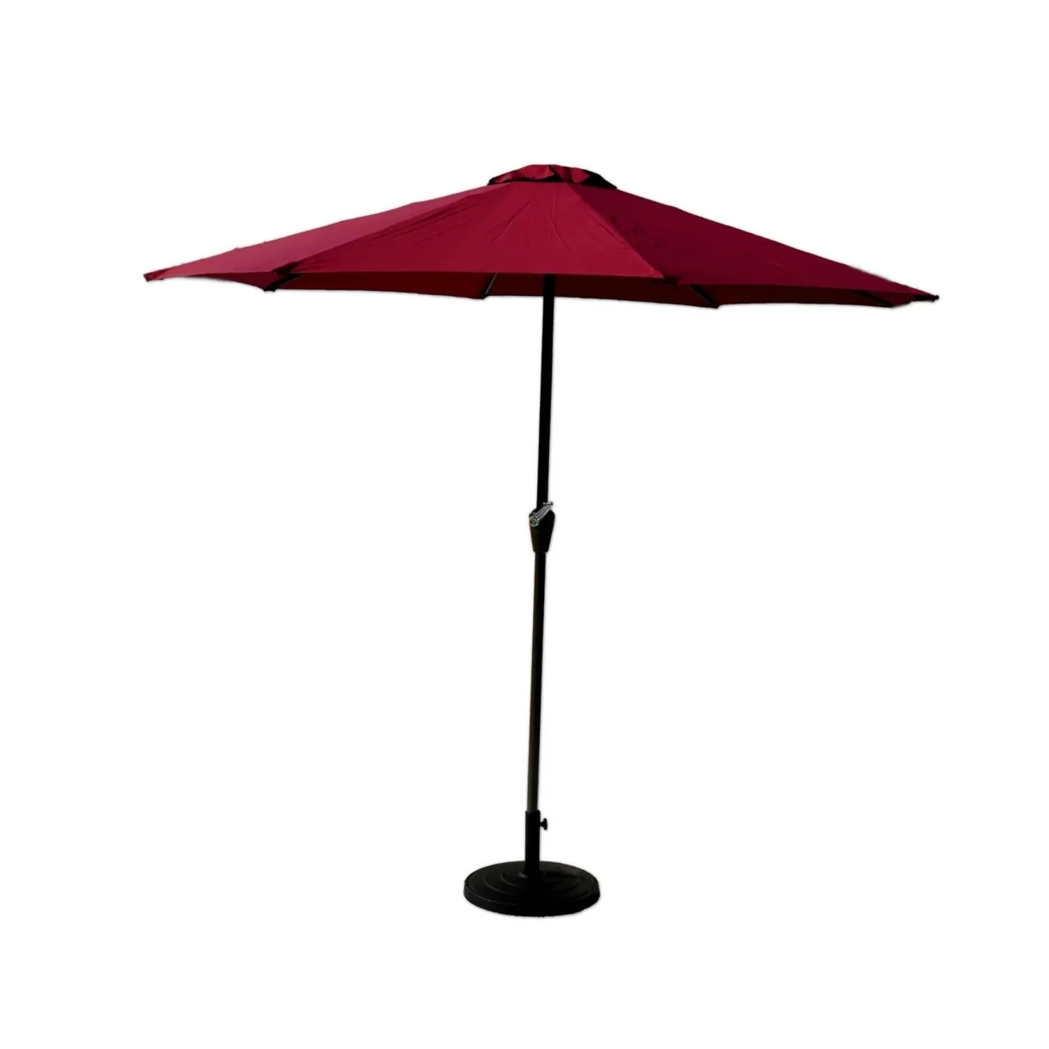 9ft Maroon Color Outdoor Patio Umbrella with Centre Pole - Image 7