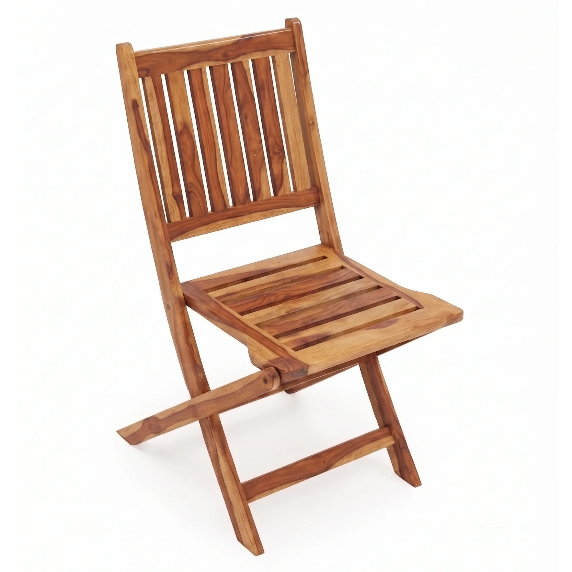 Acacia Wood Foldable Outdoor Bistro Set – 2 Chairs & Round Table - Image 8