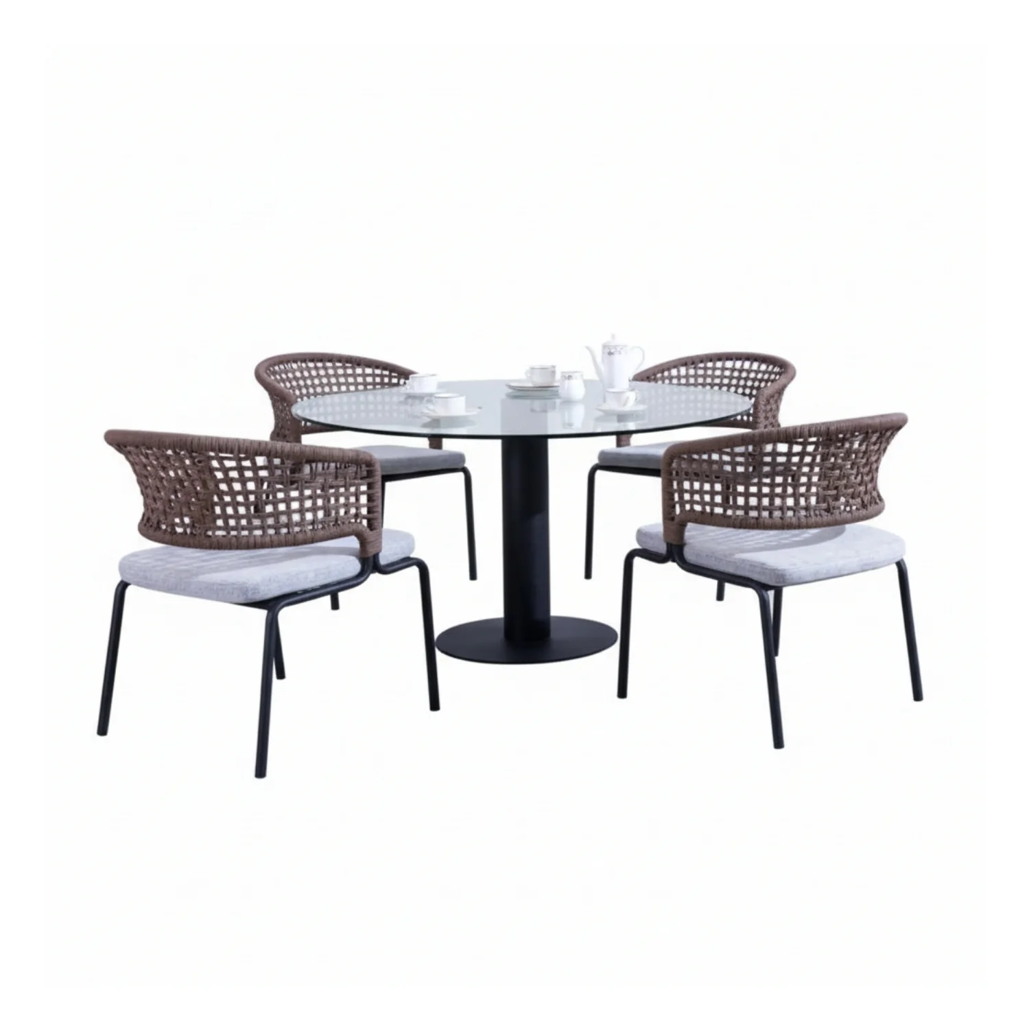 All Weather Resistant 5-Piece Outdoor Dining Set - Image 10