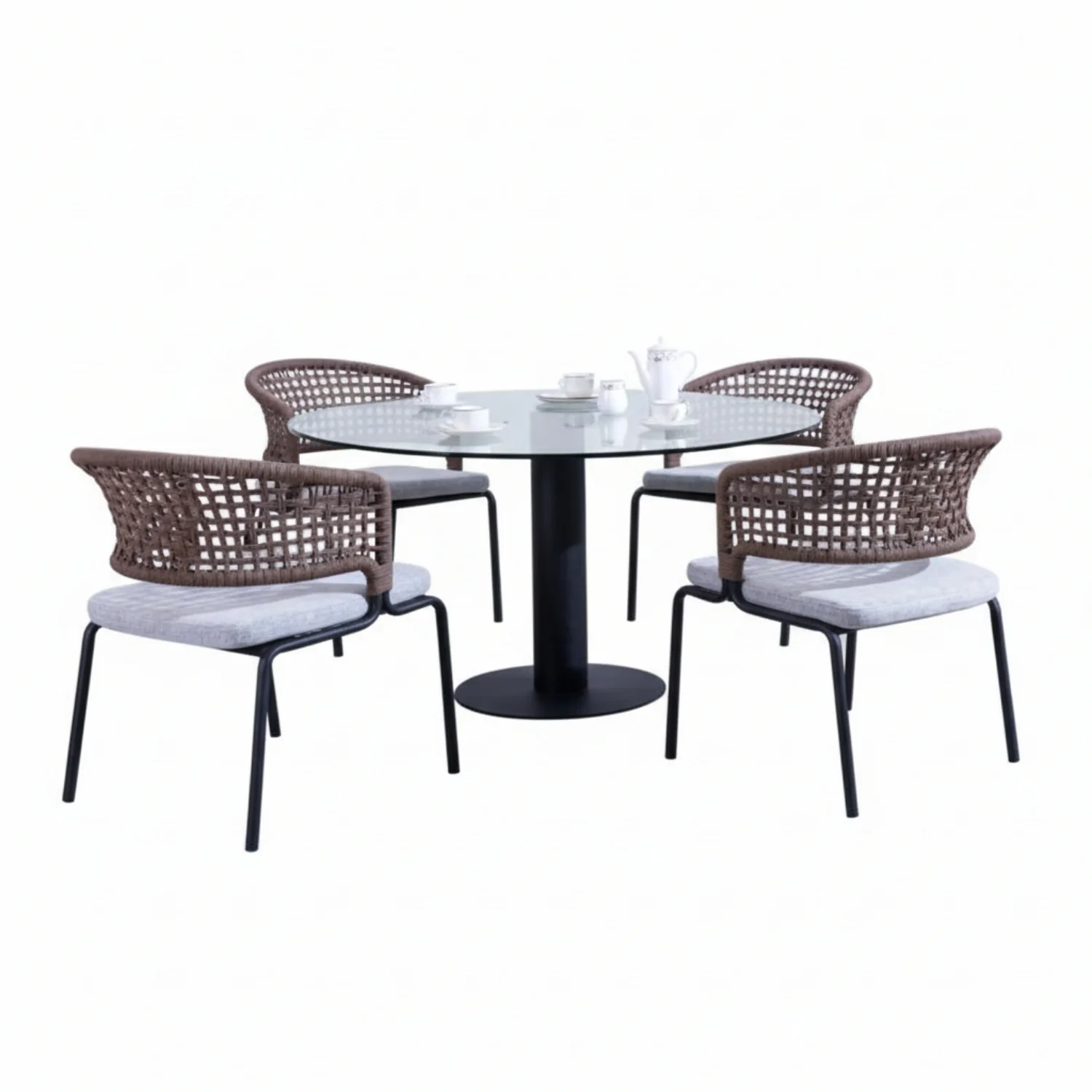 All Weather Resistant 5-Piece Outdoor Dining Set - Image 5
