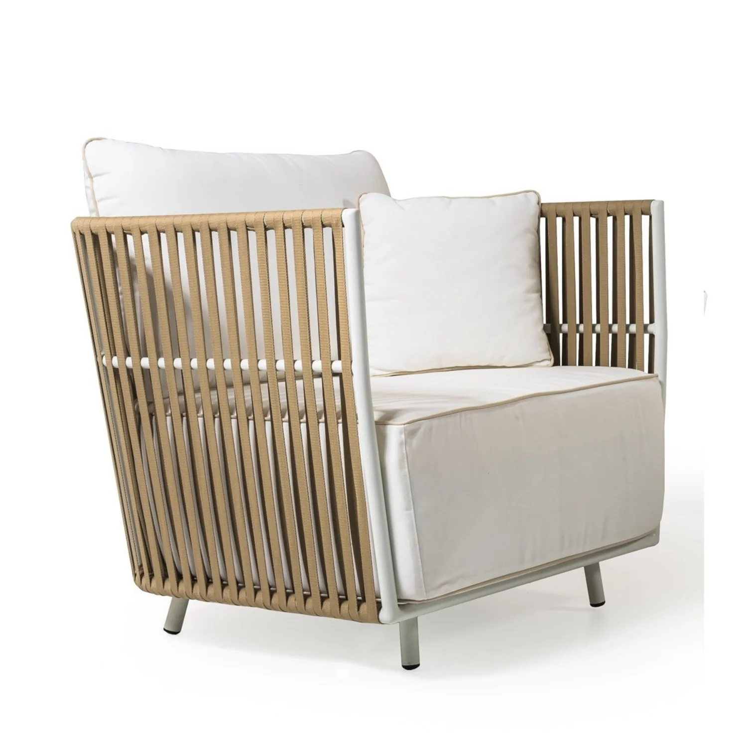 All-Weather Rope 4- Seater Sofa Set With Glass Top Table - Image 12